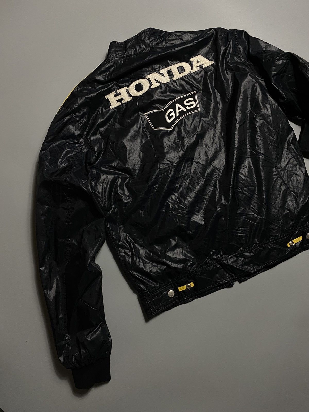 GAS Honda racing vintage Bike race nylon jacket Size US L / EU 52-54 / 3 - 3 Thumbnail