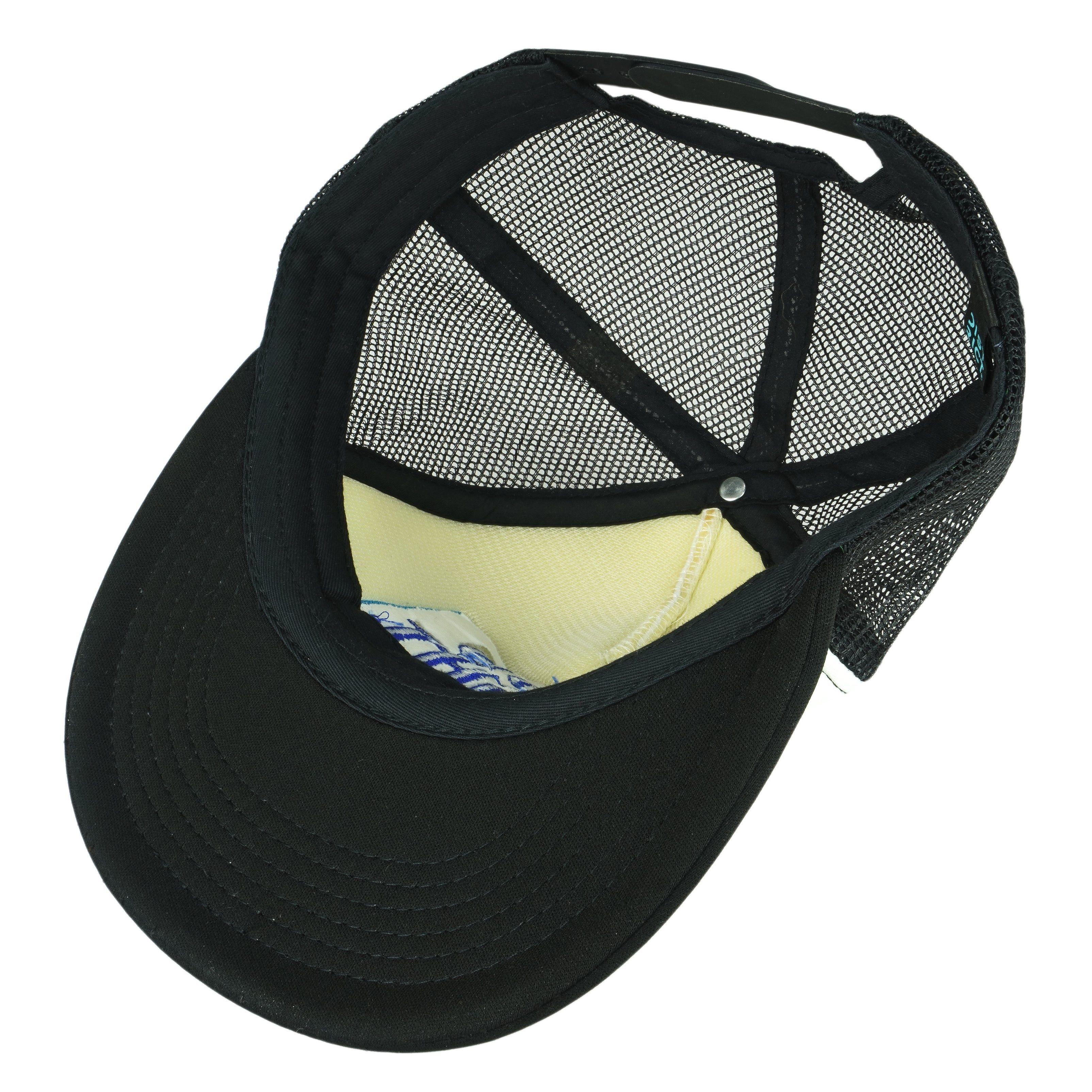 Budweiser (District) - White & Black Spell-Out Trucker Snapback Hat Size ONE SIZE - 4 Thumbnail