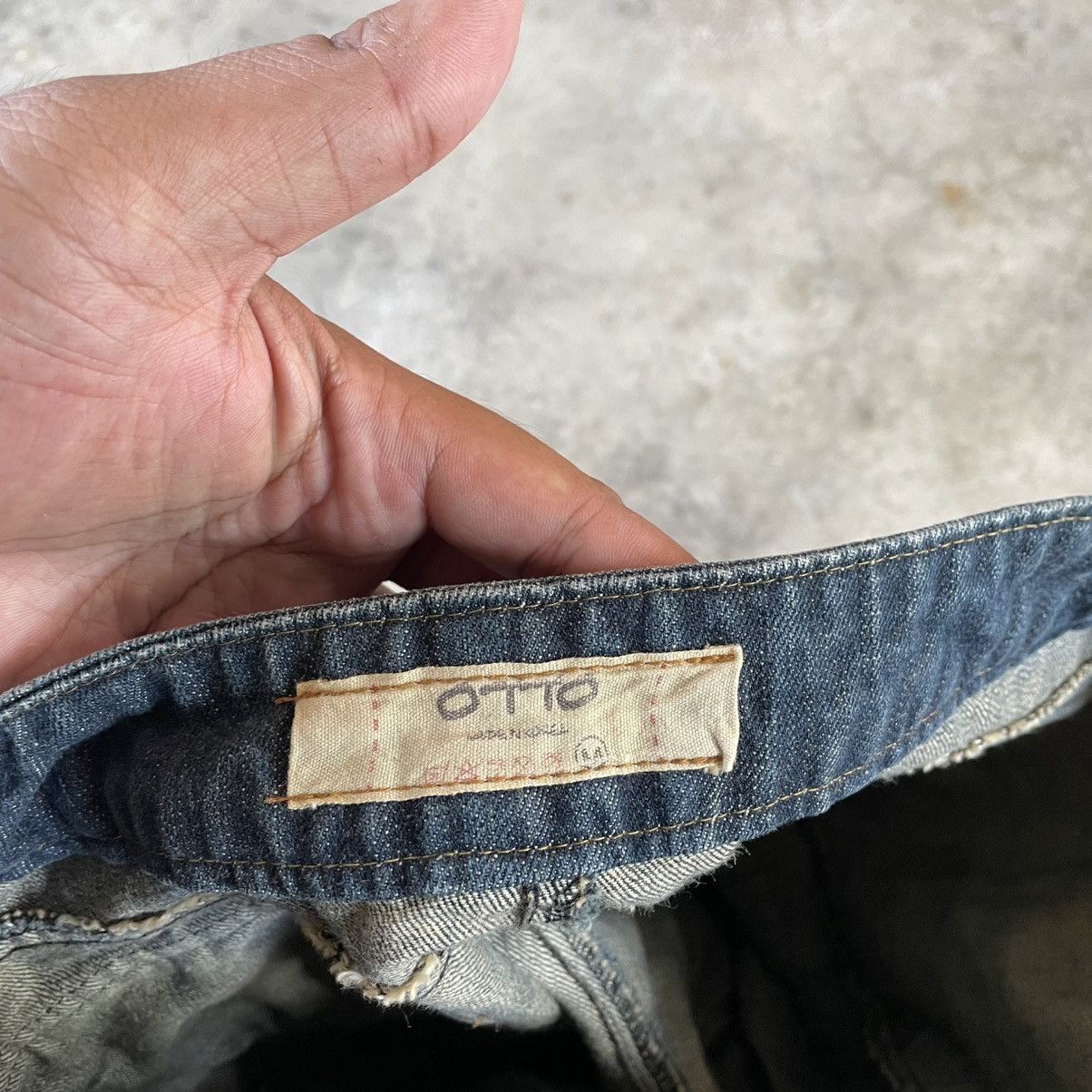 Designer × Marc Jacobs 🔥Marc Jacobs 8 Pocket Stoned Wash Flare Women Distress Jeans Size 31" - 12 Thumbnail