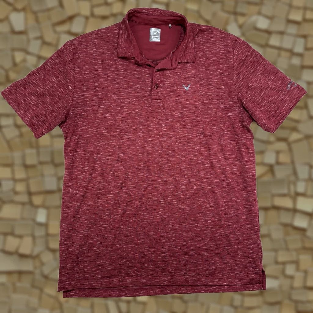 Callaway Callaway Polo Shirt Mens XL Red Breathable Lightweight Performance Golf Short Sleeve Collared Casual Size US XL / EU 56 / 4 - 1 Thumbnail