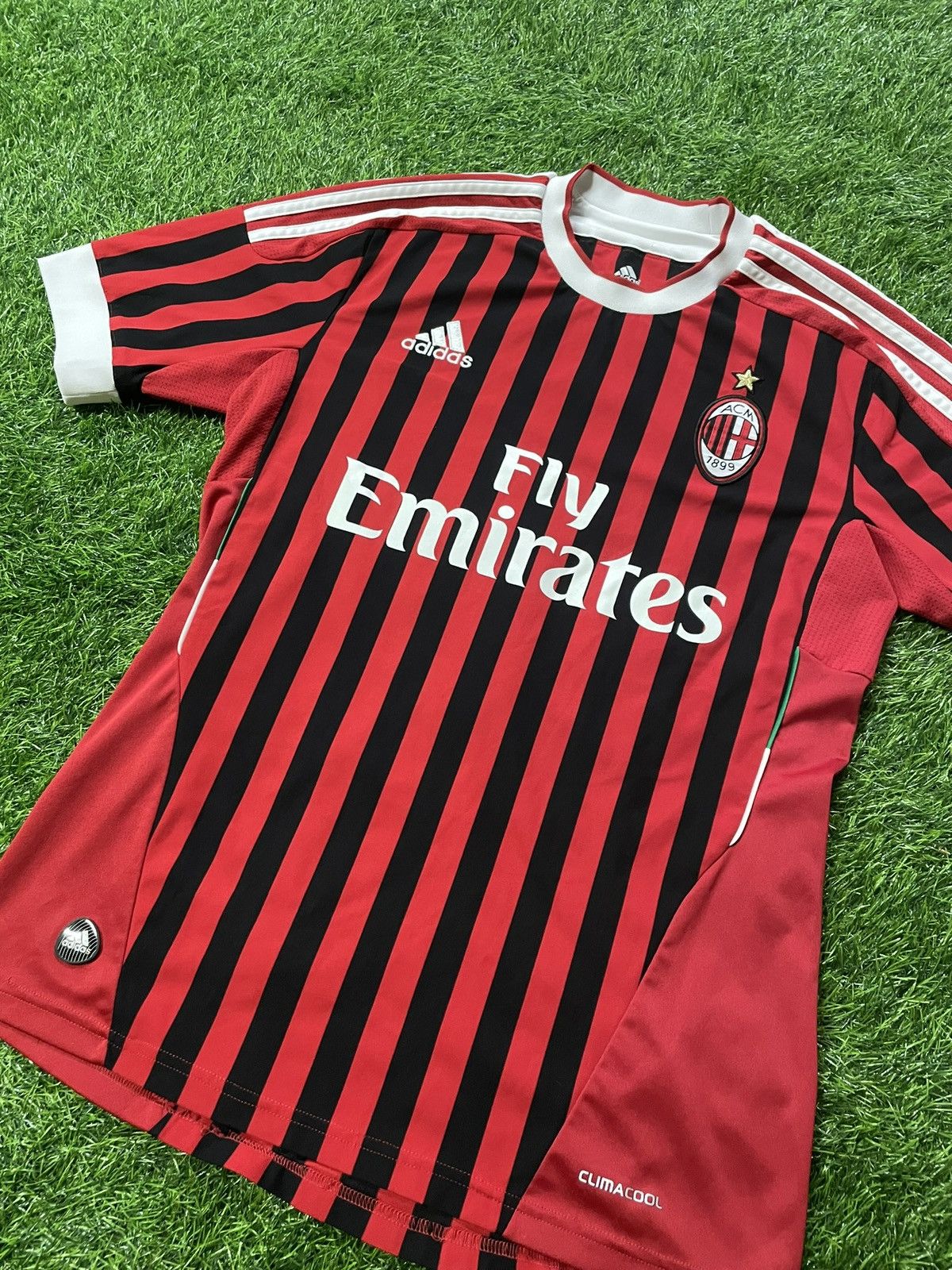 Adidas 2011-2012 Adidas AC Milan Jersey Calcio Maglia Soccer Size S Size US S / EU 44-46 / 1 - 3 Thumbnail