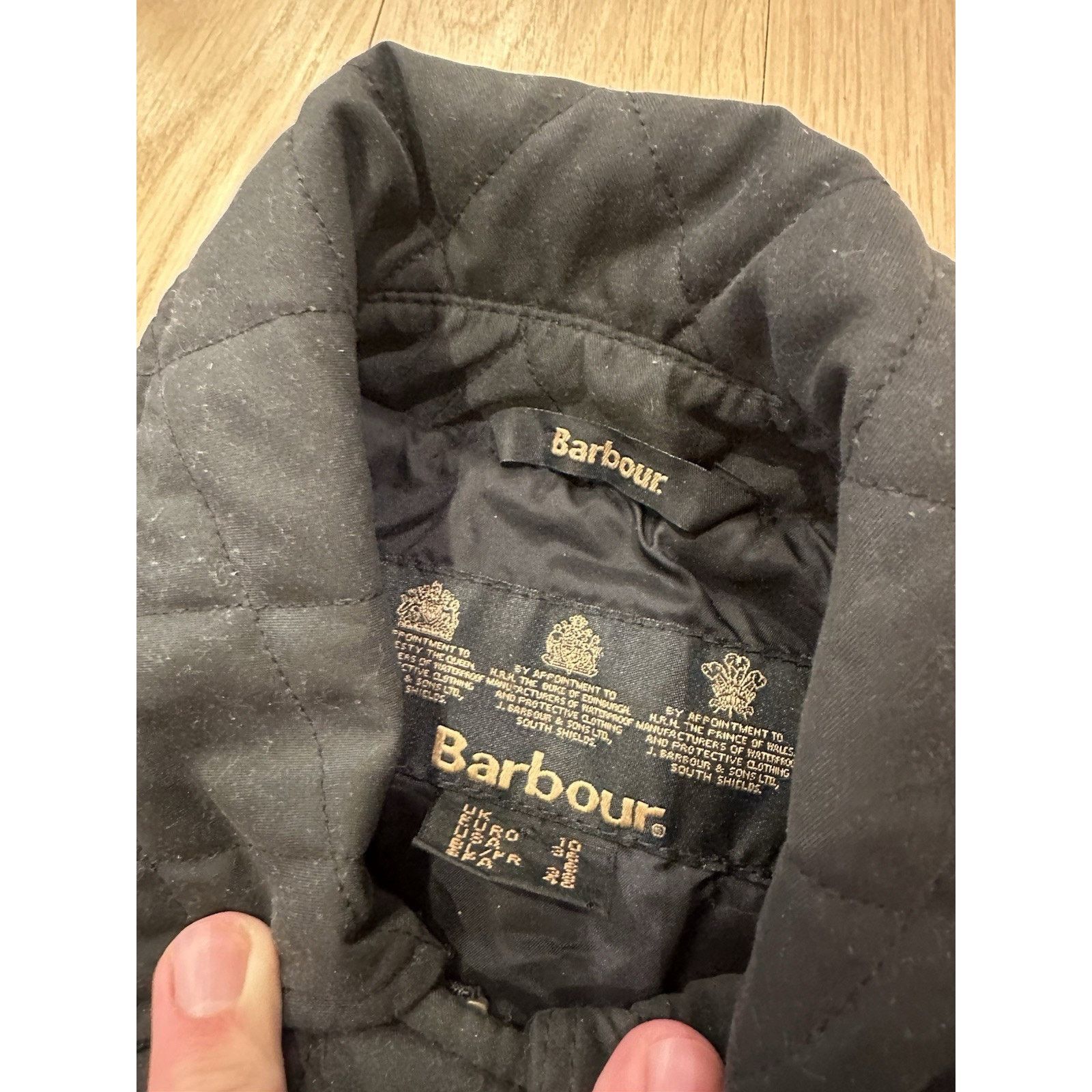 Barbour Barbour Vest Womens 6 Black Quilted Full Zip Collared Outdoo Size M / US 6-8 / IT 42-44 - 5 Thumbnail