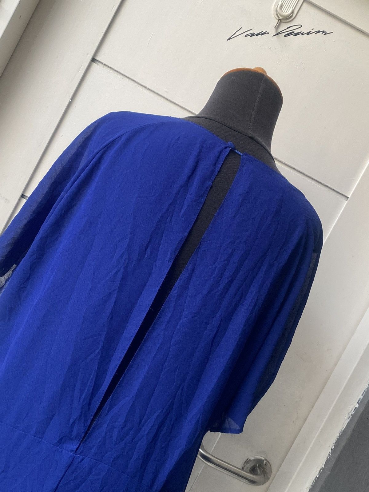 Acne Studios ACNE STUDIOS Blue Midi Dress Size L / US 10 / IT 46 - 19 Thumbnail