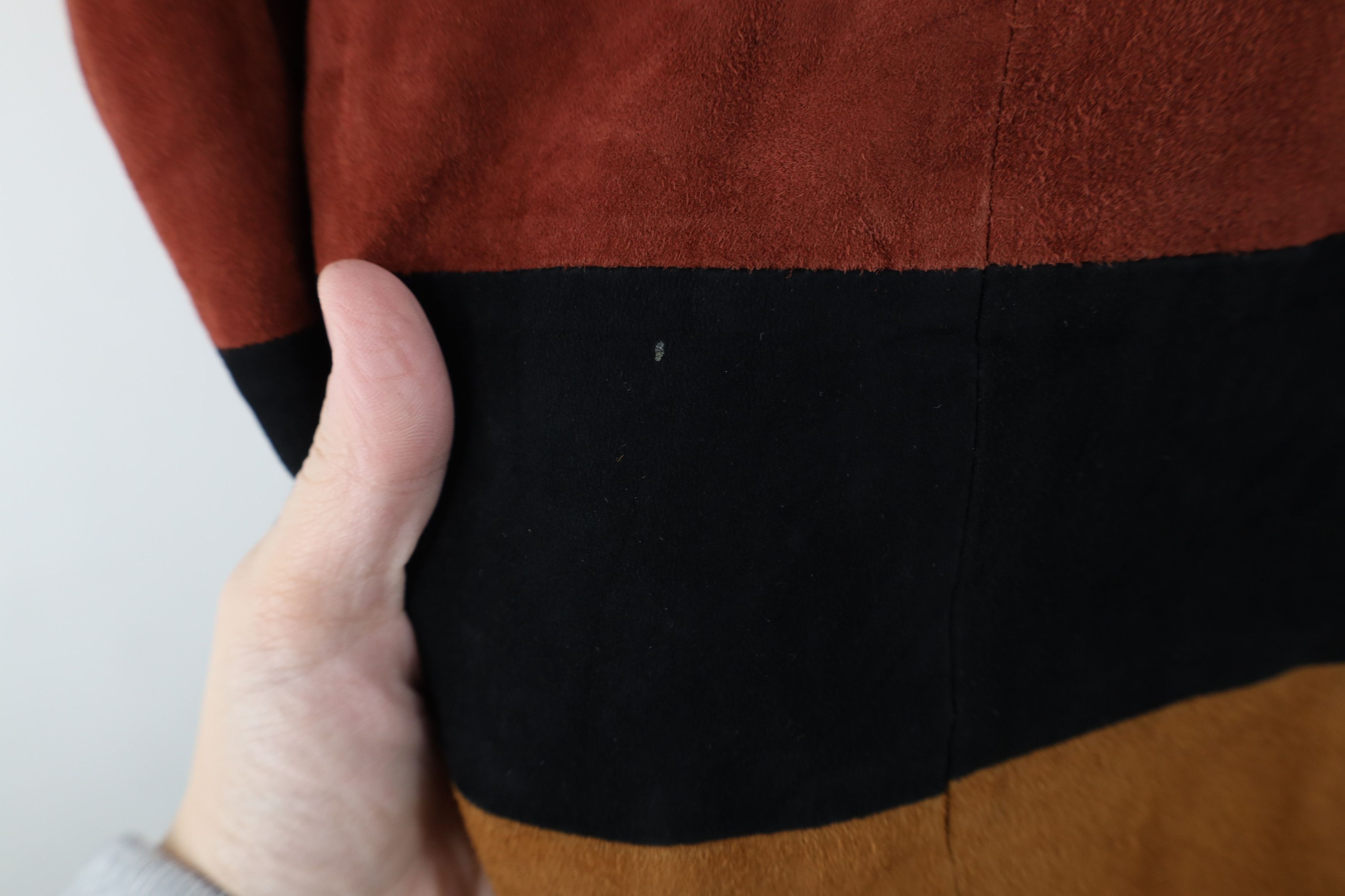 Vintage Vintage 90s Streetwear Reversible Suede Leather Silk Jacket Size US S / EU 44-46 / 1 - 5 Thumbnail