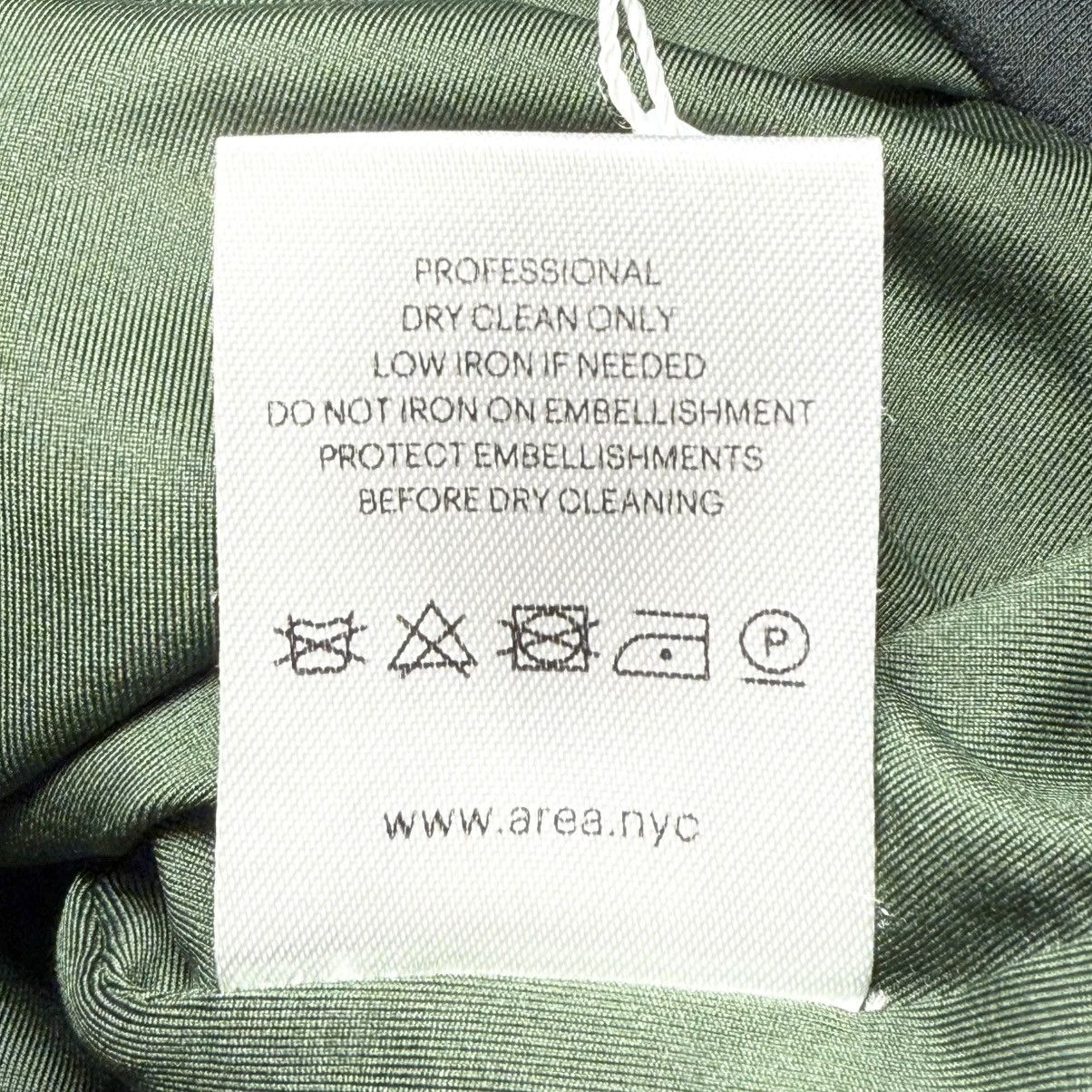 Area AREA Heart Ruched Mini Skirt in Dark Green Size 28" / US 6 / IT 42 - 7 Thumbnail