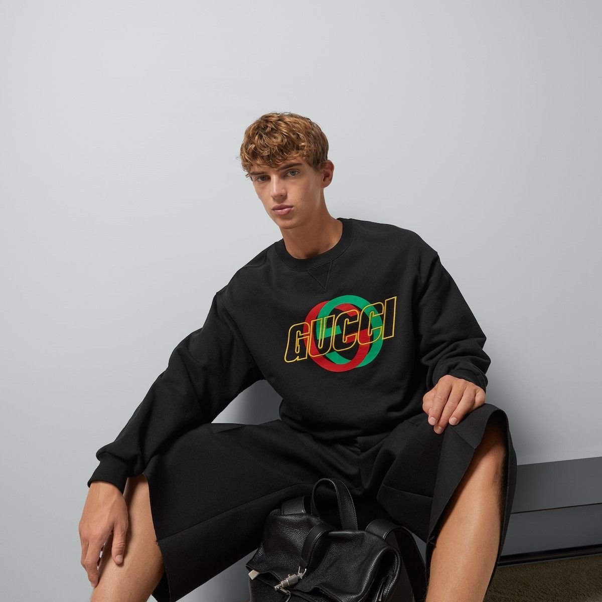 Gucci o1s1wg110925 Cotton Jersey Sweatshirt With Embroidery Black Size US XXL / EU 58 / 5 - 6 Thumbnail