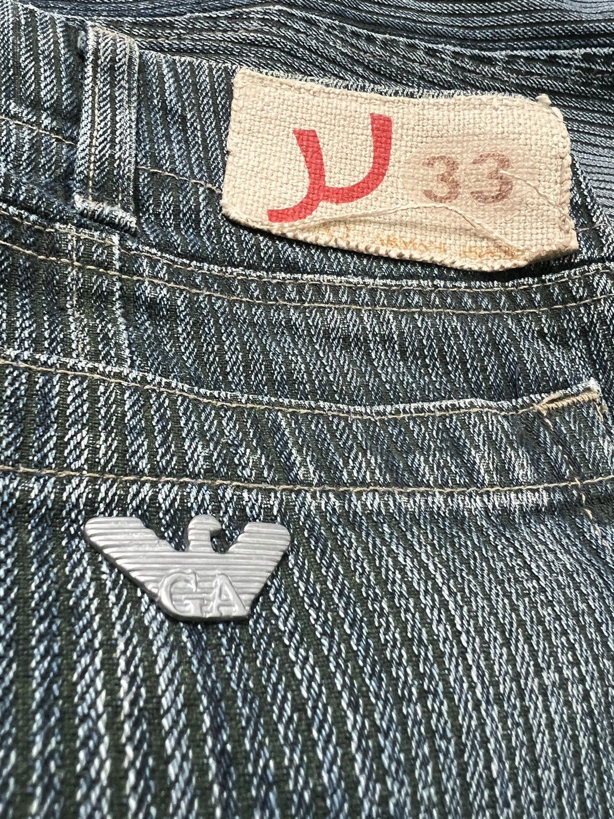 Emporio Armani × Hysteric Glamour × If Six Was Nine Archive flared Armani jeans baggy y2k if six was nine style Size US 33 - 10 Thumbnail