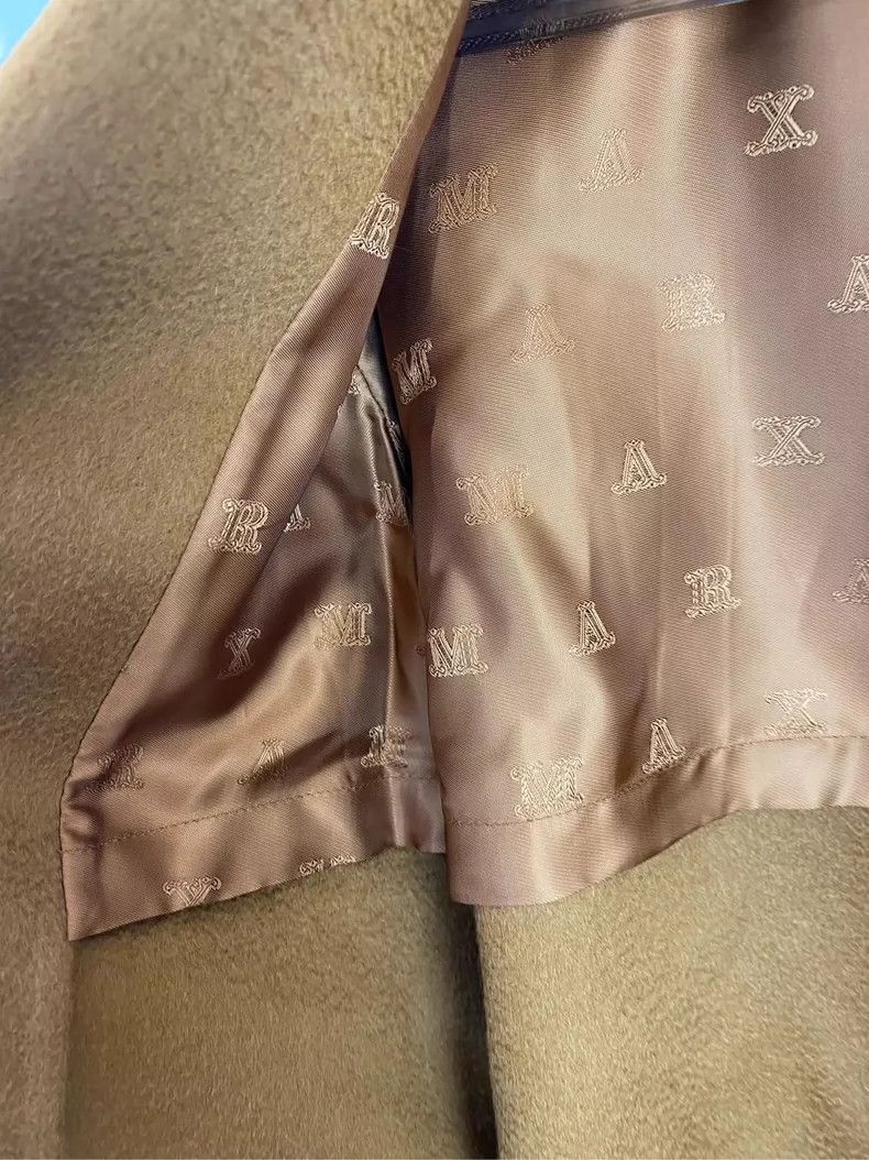 Max Mara Max Mara 100% Cashmere Camel Water Ripple Reversible Coat Size S / US 4 / IT 40 - 3 Thumbnail