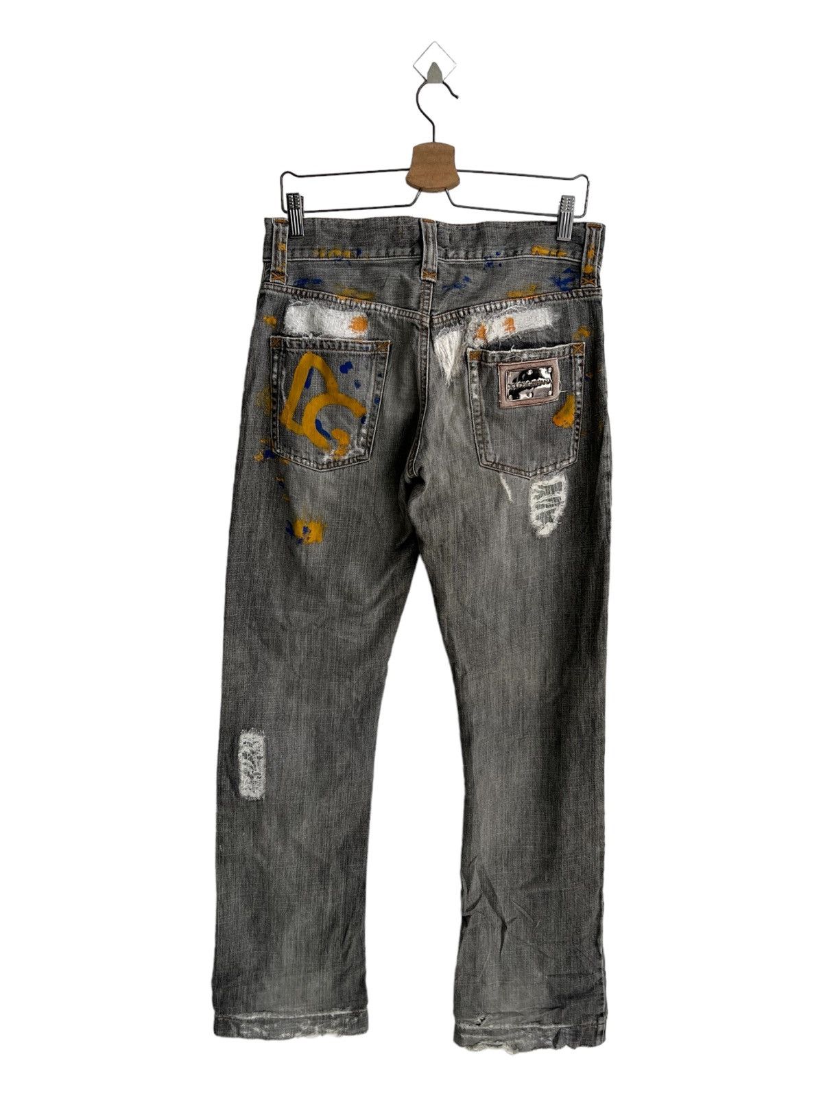Dolce & Gabbana ARCHIVE D&G Sashiko Boro Runway Damaged Dirty Jeans Denim Size US 32 / EU 48 - 7 Thumbnail