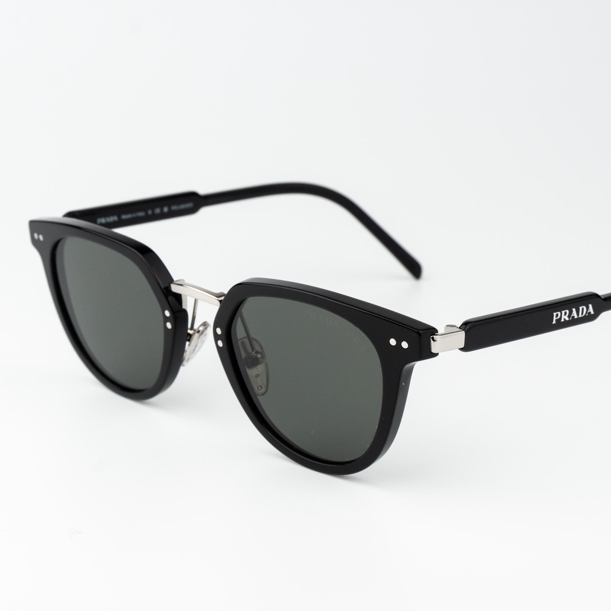 Prada Prada Men Sunglasses Oval PR17YS 1AB03R BRAND NEW Size ONE SIZE - 5 Thumbnail