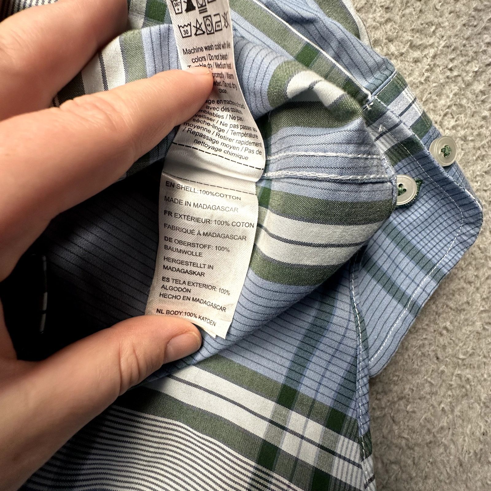 UNTUCKit UNTUCKit Malibran WF Slim Fit Plaid Button Up Shirt Mens M Size US M / EU 48-50 / 2 - 6 Thumbnail