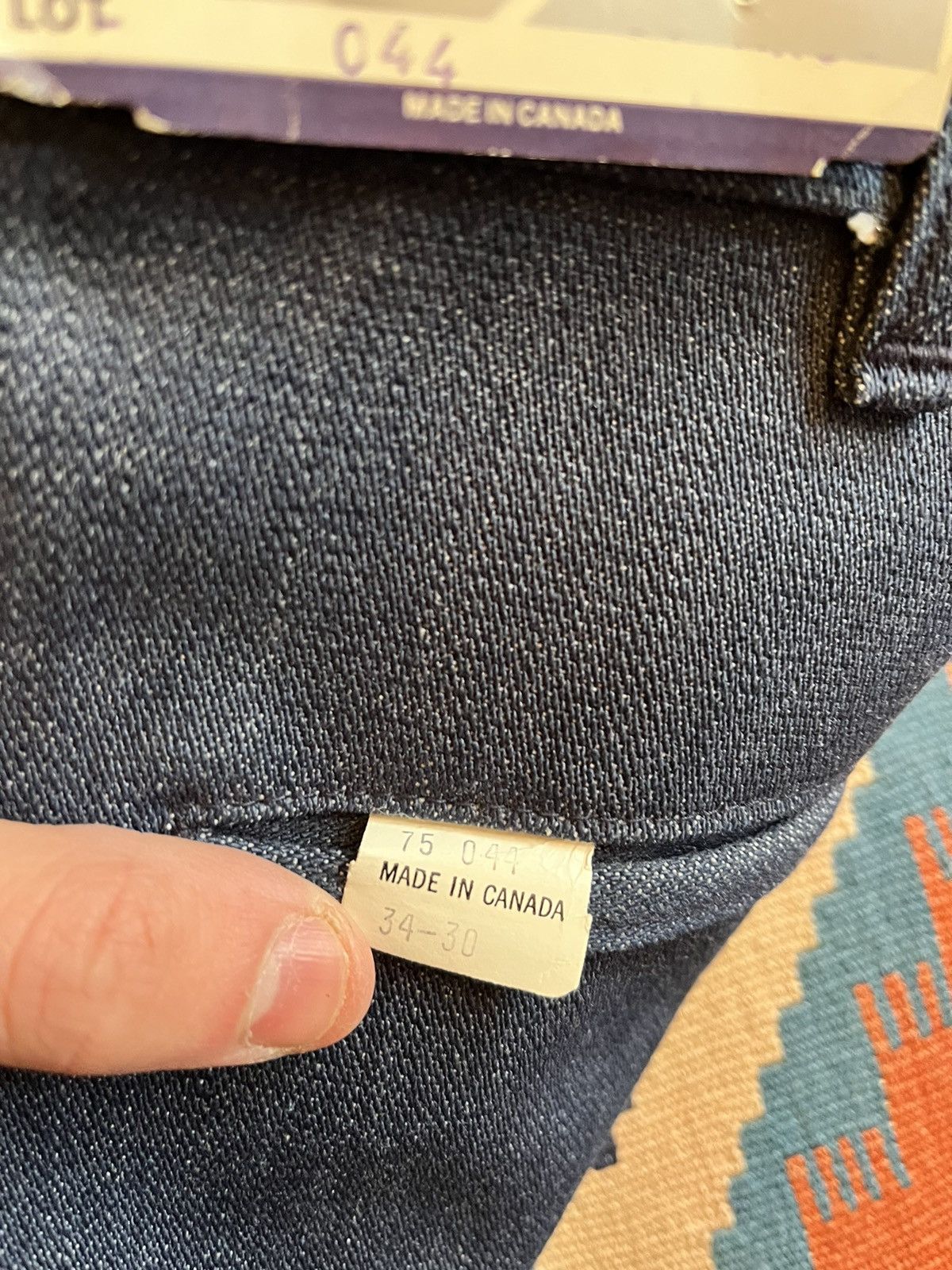 Vintage Vintage wide leg raw sanforized denim RARE Size US 34 / EU 50 - 4 Thumbnail