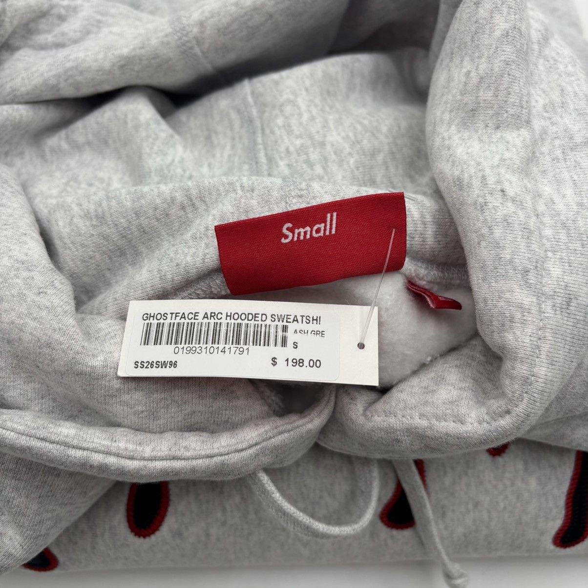 Supreme Supreme Ghostface Arc Hooded Sweatshirt Grey Size Small Size US S / EU 44-46 / 1 - 2 Thumbnail