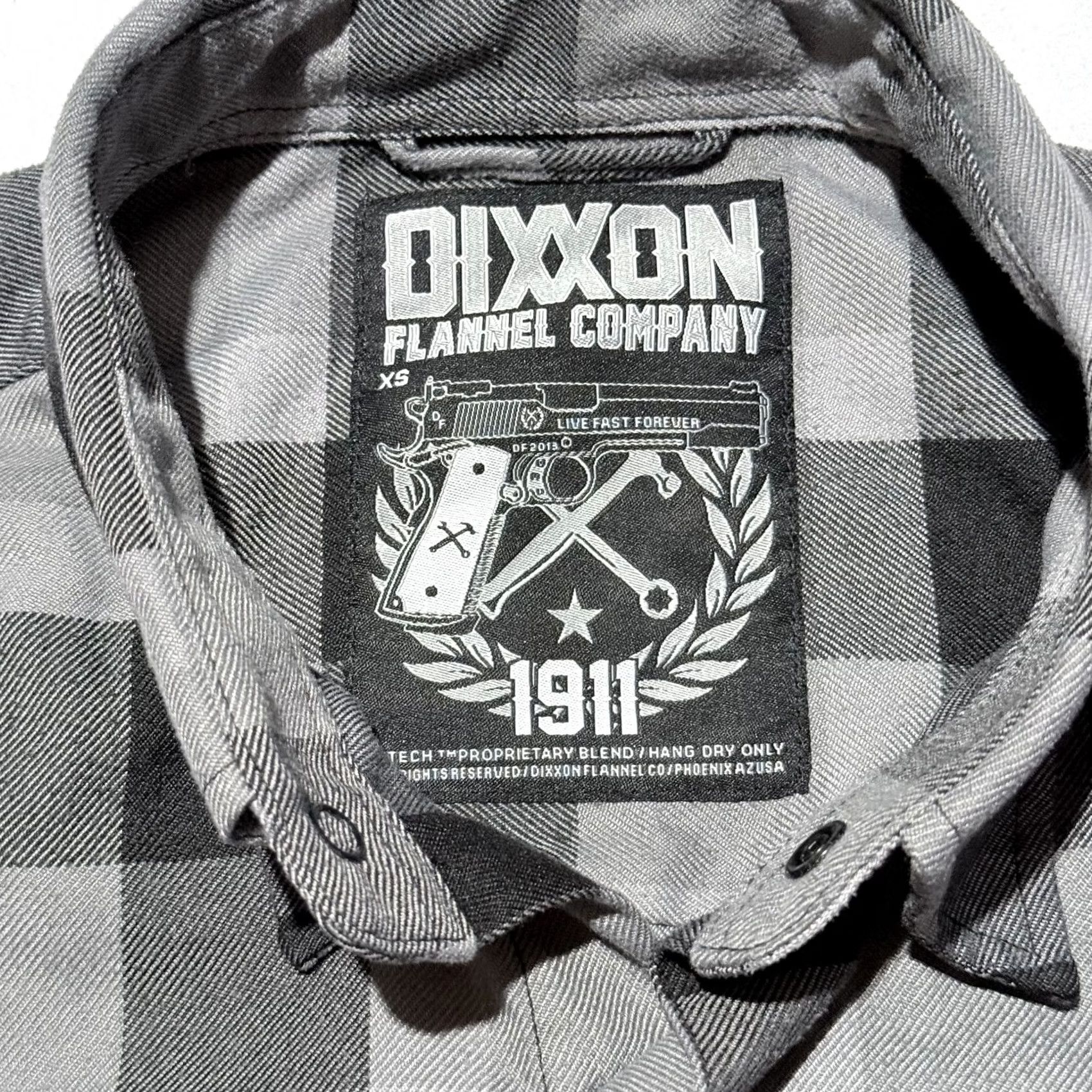 Vintage Dixxon Flannel Co. 1911 Shirt Men Gray Black Plaid Pearl Snap Long Sleeve XS Size US XS / EU 42 / 0 - 6 Thumbnail