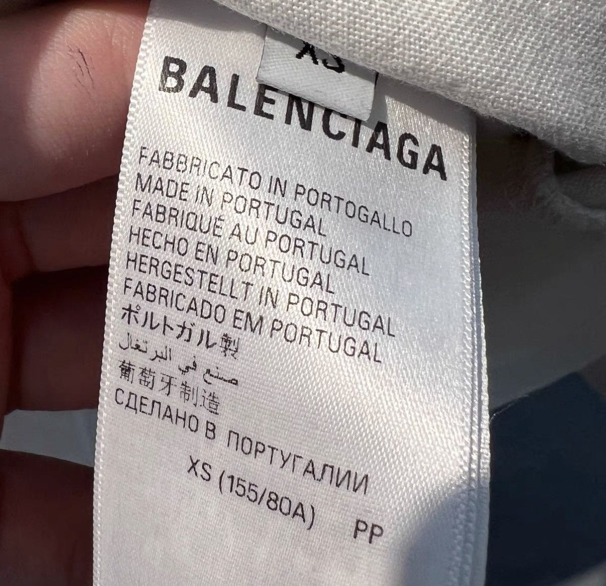 Balenciaga Balenciaga FW23 White Logo Short Sleeve T-Shirt Size US XS / EU 42 / 0 - 5 Thumbnail