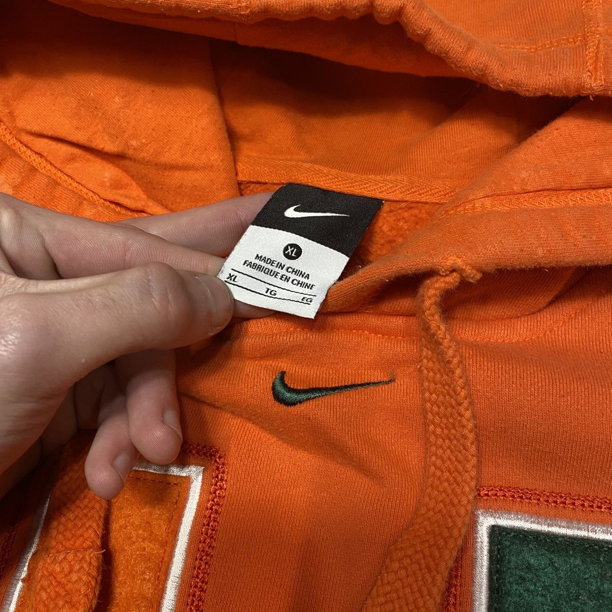 Nike × Vintage Vintage Nike Miami University Center Swoosh Hoodie Size US XL / EU 56 / 4 - 4 Thumbnail