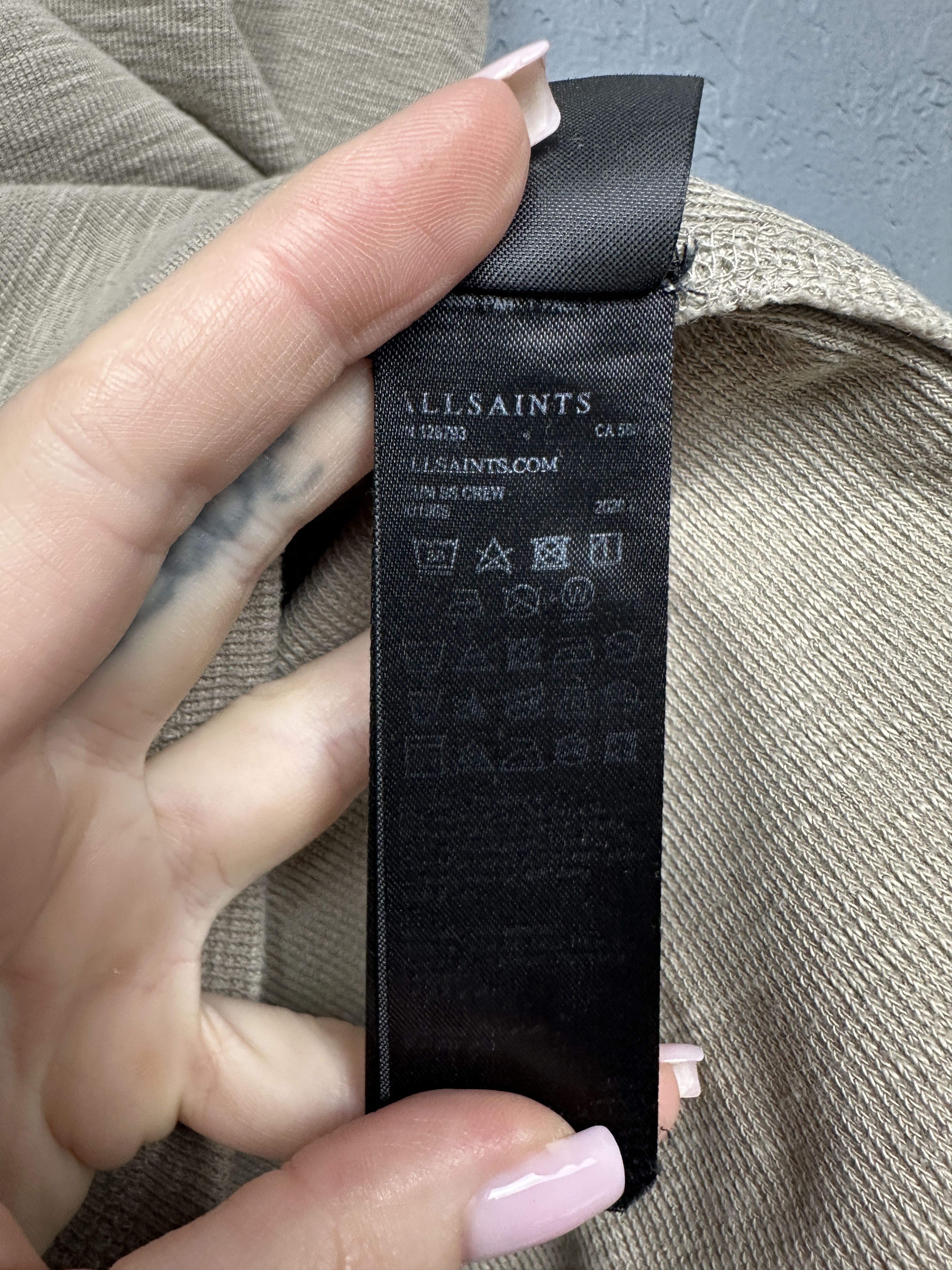 Allsaints AllSaints Esum SS Crew Neck Heavy Cotton T-Shirt Size US S / EU 44-46 / 1 - 5 Thumbnail