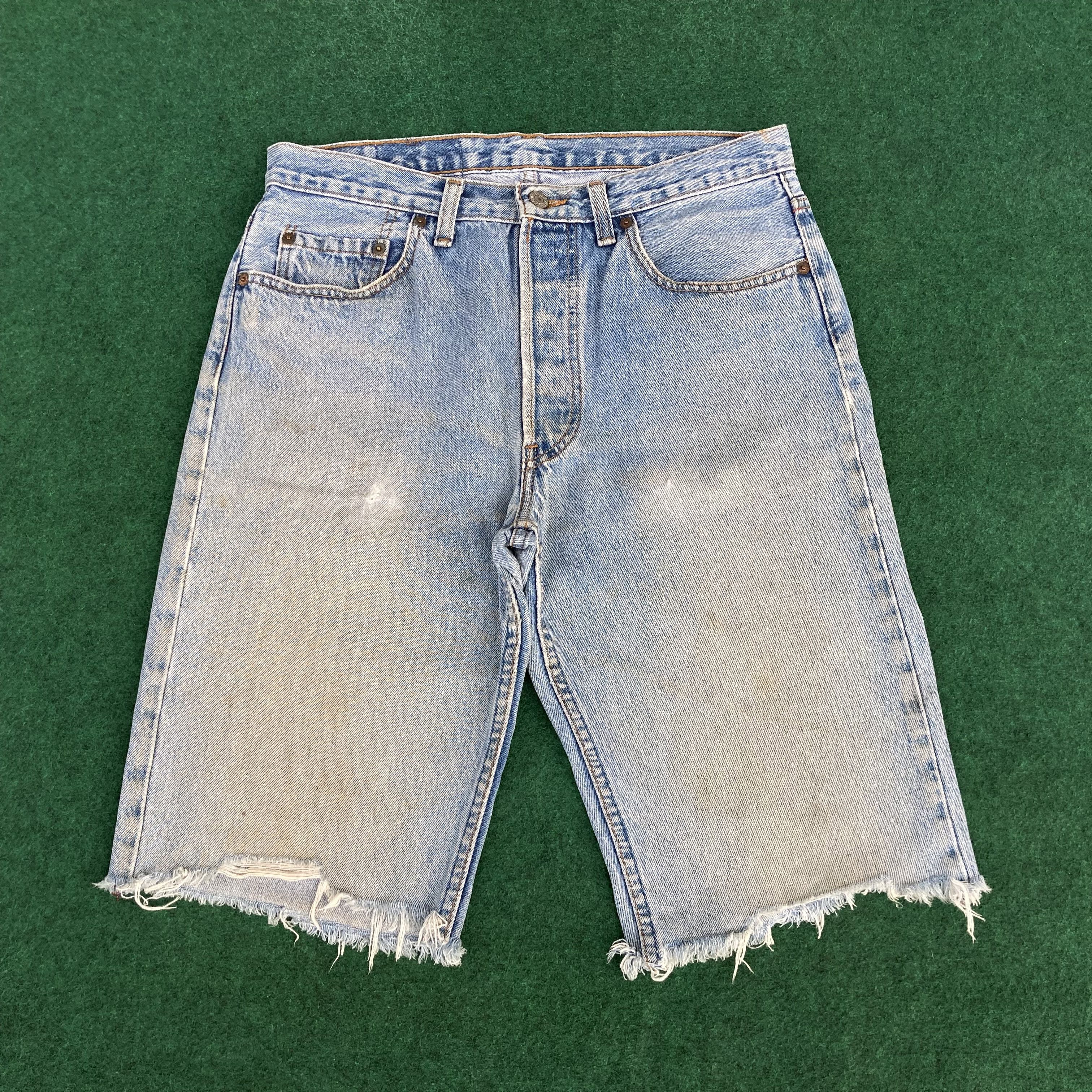 ERL × Levi's Levi's x ERL distressed jorts | Grailed