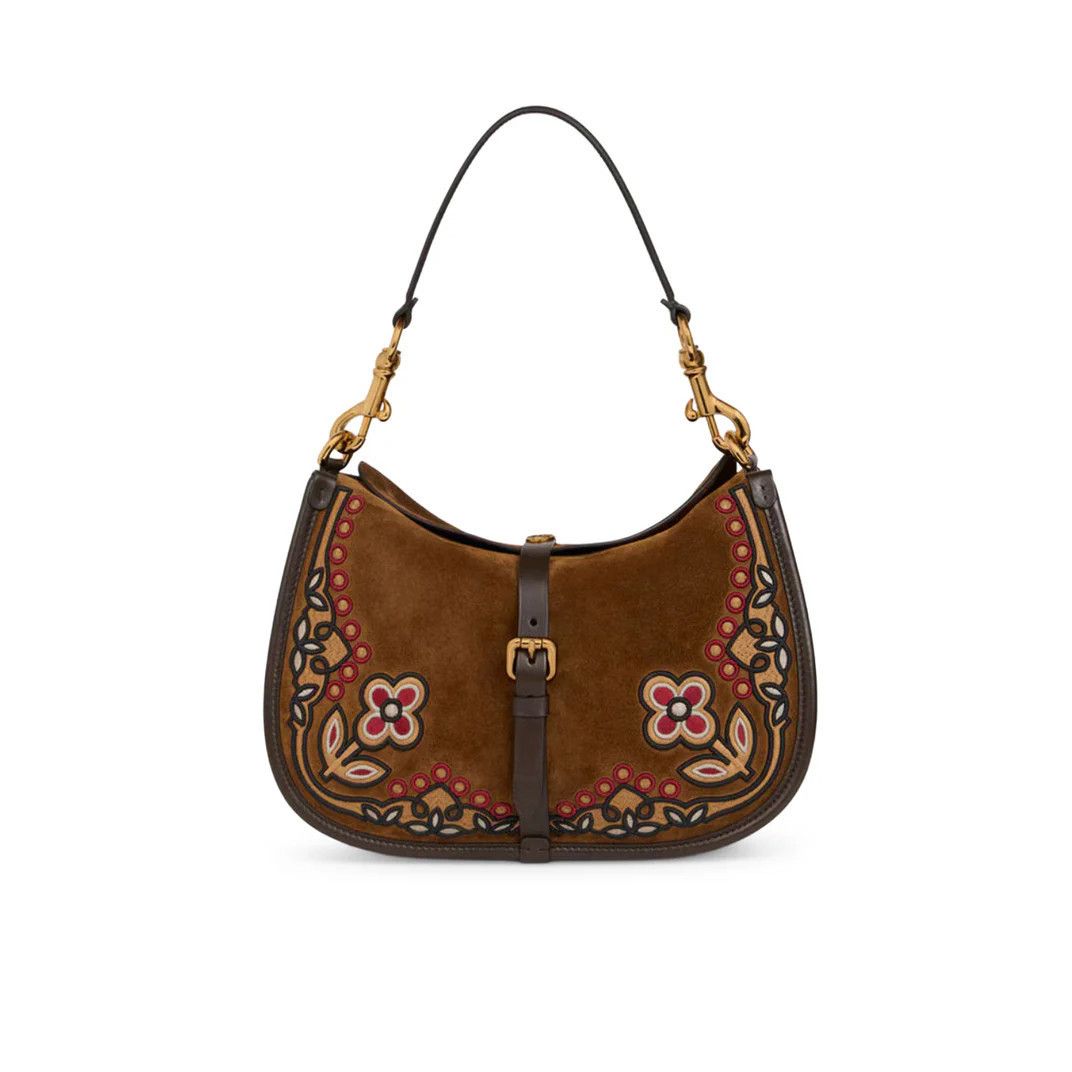 Etro ETRO Pony Medium Brown Suede Shoulder Bag New And Authentic Size ONE SIZE - 1 Thumbnail