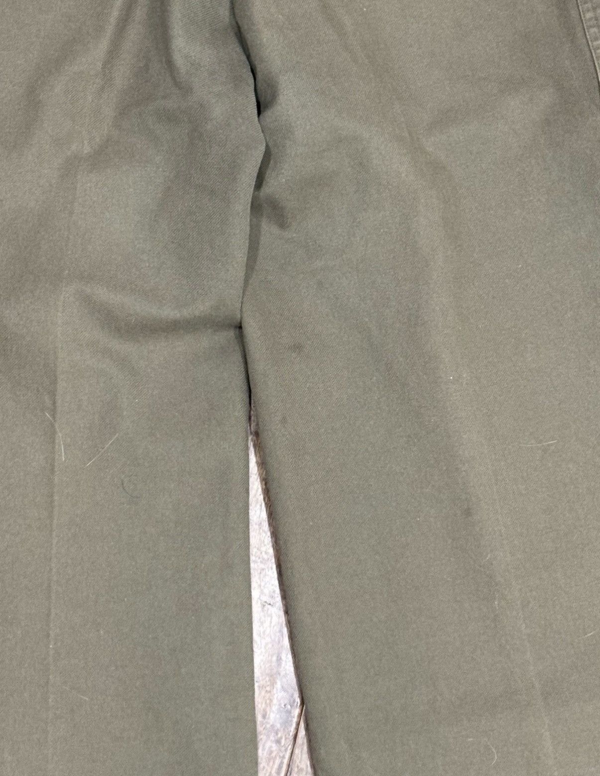 Celine Celine Modele Depose Olive Green Wide Leg High Waisted 42 FR Size 30" / US 8 / IT 44 - 3 Thumbnail