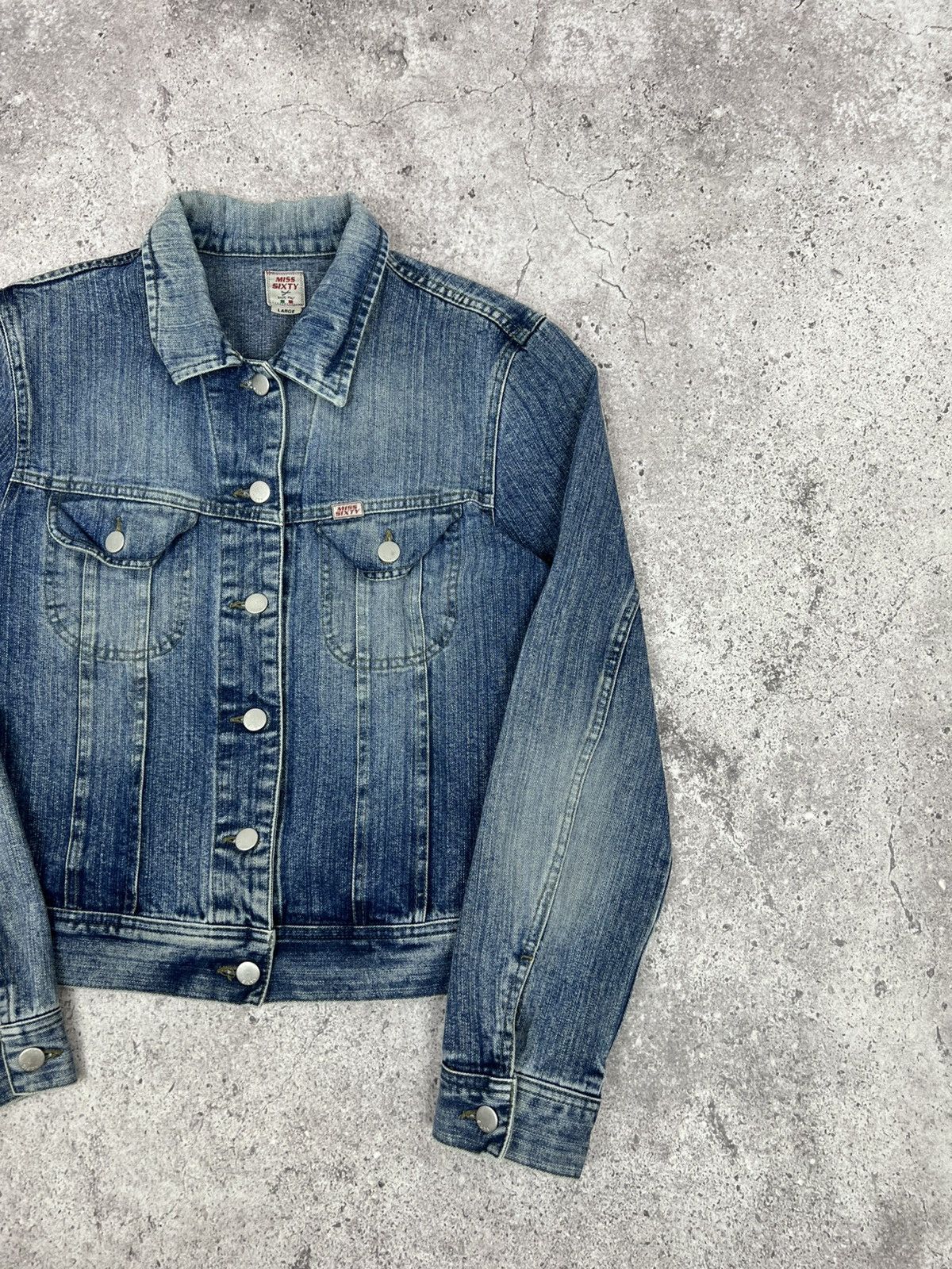Miss Sixty Miss Sixty Women's Denim Jacket Blue Y2K Size L / US 10 / IT 46 - 3 Thumbnail