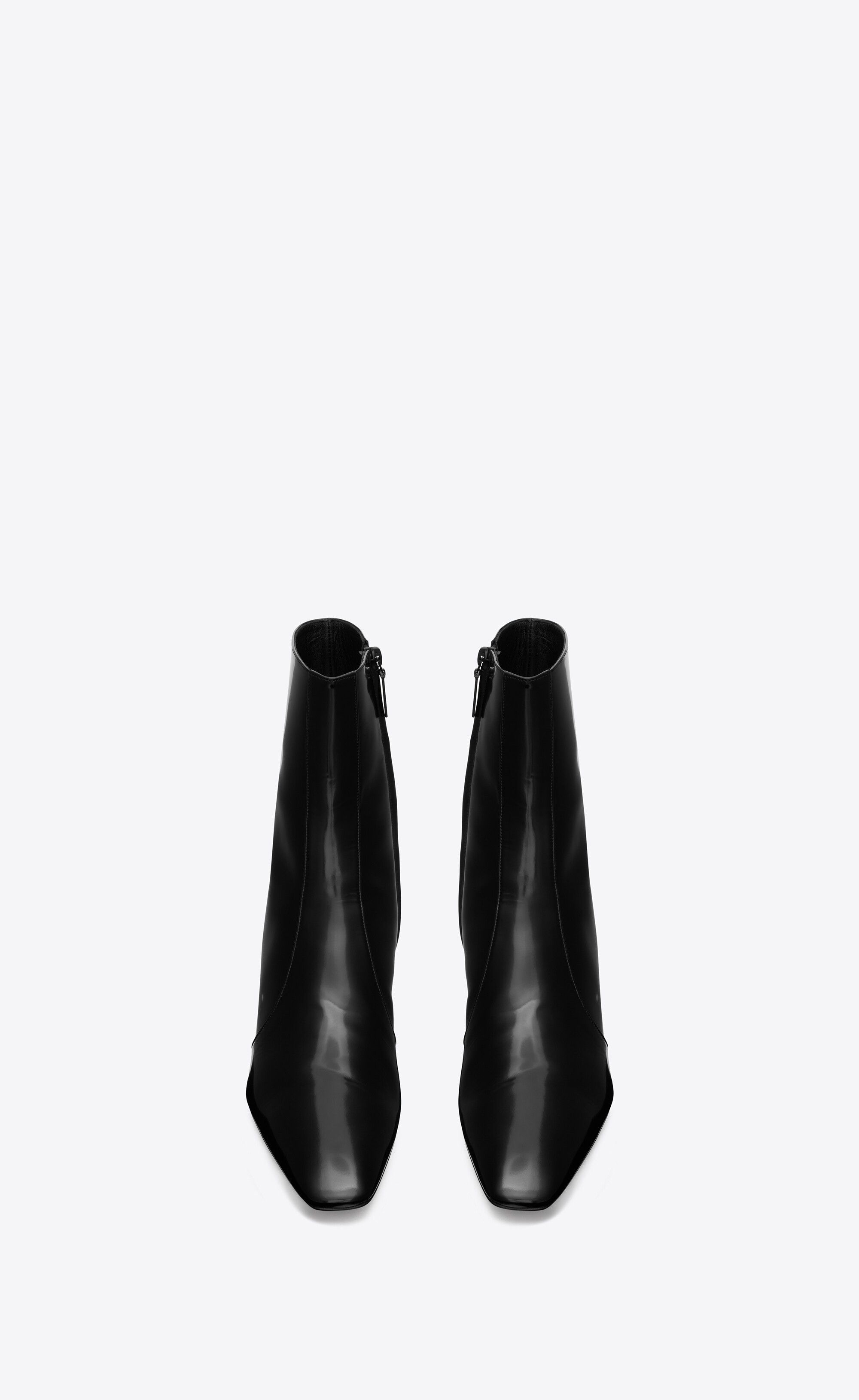 Saint Laurent Paris o1s1wg110225 Xiv Zipped Boots in Black Size US 12 / EU 45 - 2 Thumbnail