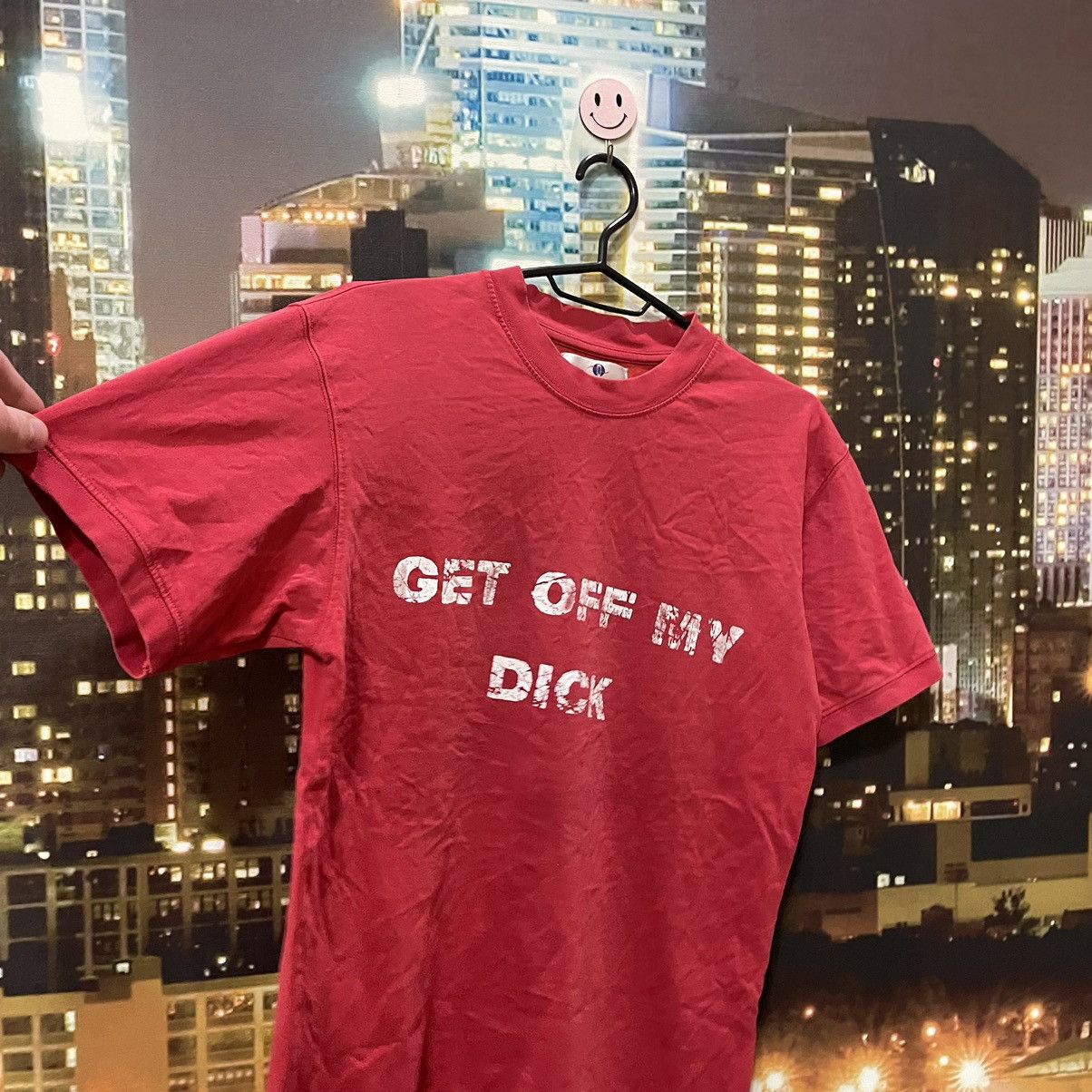 Vintage Vintage 90s Graphic Tee Humor Streetwear Sun Faded Red S Size US S / EU 44-46 / 1 - 3 Thumbnail