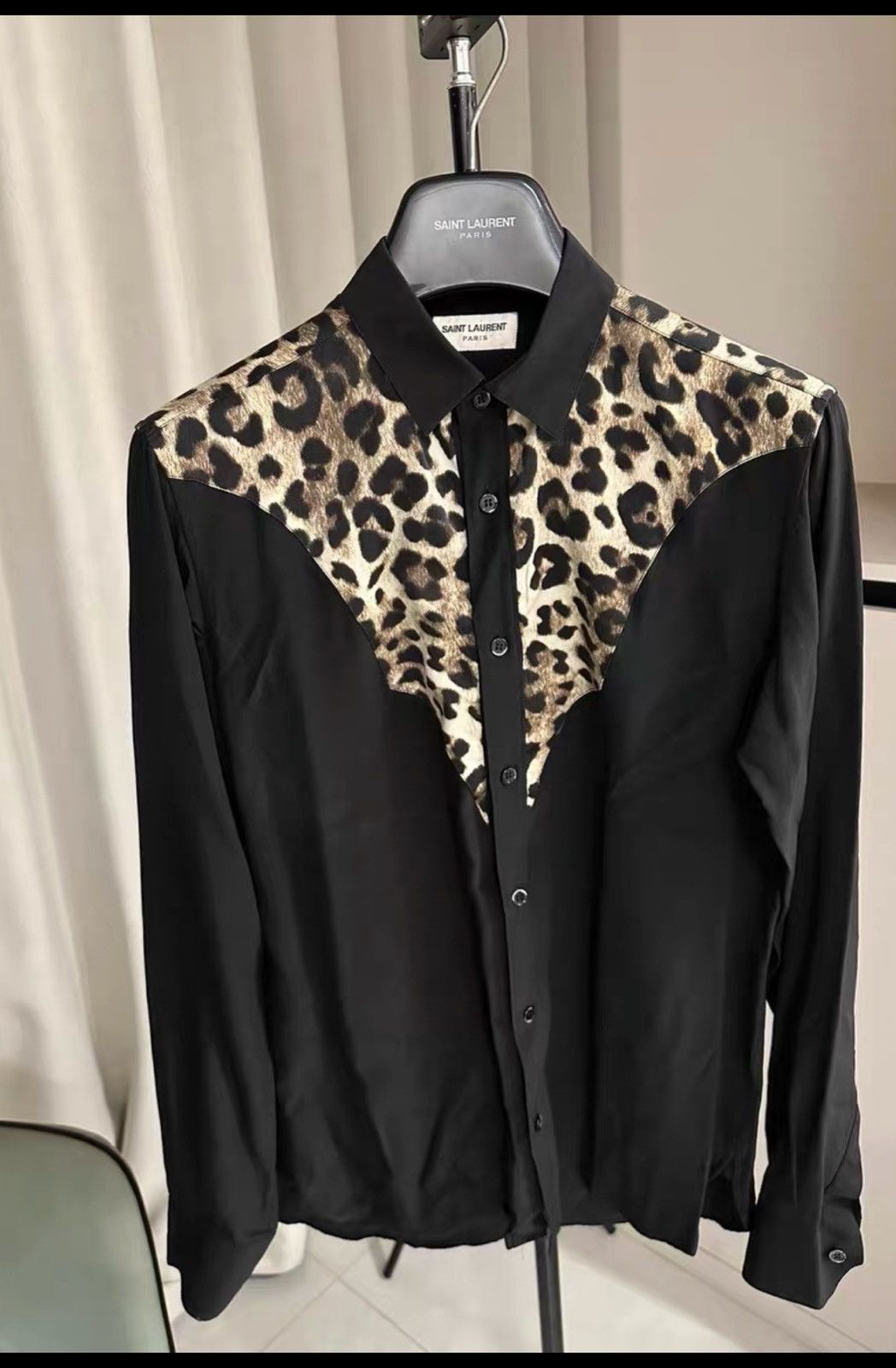 Saint Laurent Paris Saint Laurent SLP 2014FW Leopard Print Shirt Size US M / EU 48-50 / 2 - 1 Thumbnail