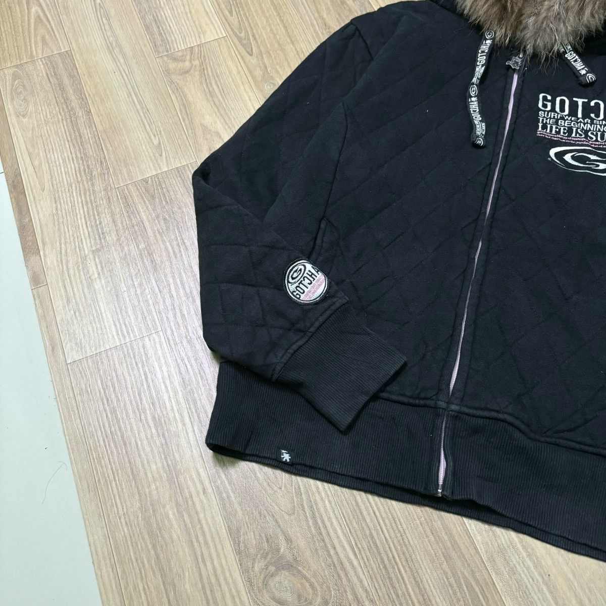 Gotcha × If Six Was Nine × Le Grande Bleu (L.G.B.) Vintage Gotcha fur hoodie IfSixWasNine LGB style Size US M / EU 48-50 / 2 - 5 Thumbnail