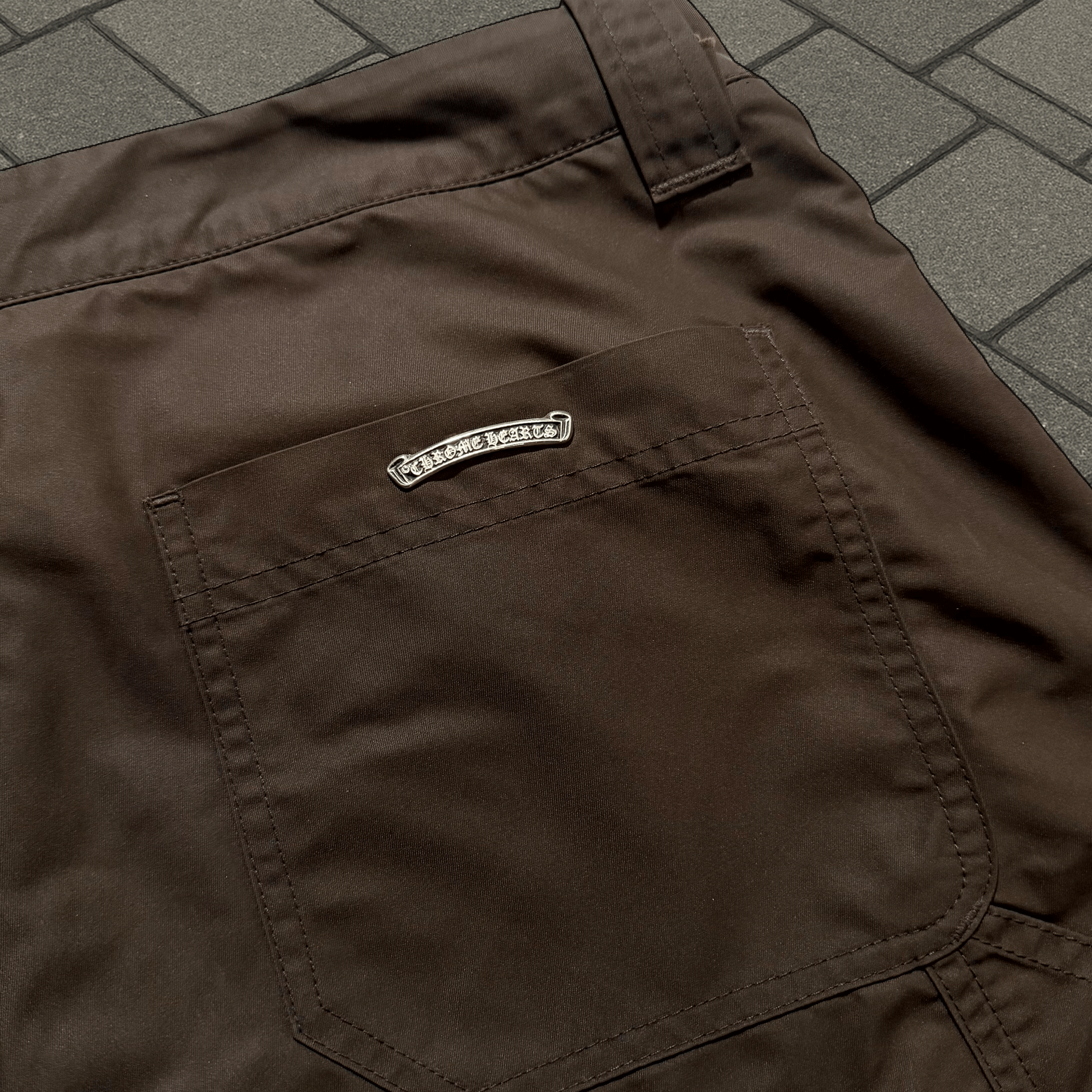Chrome Hearts Chrome Hearts Brown Double Knee Carpenter Pants Size US 31 - 5 Thumbnail
