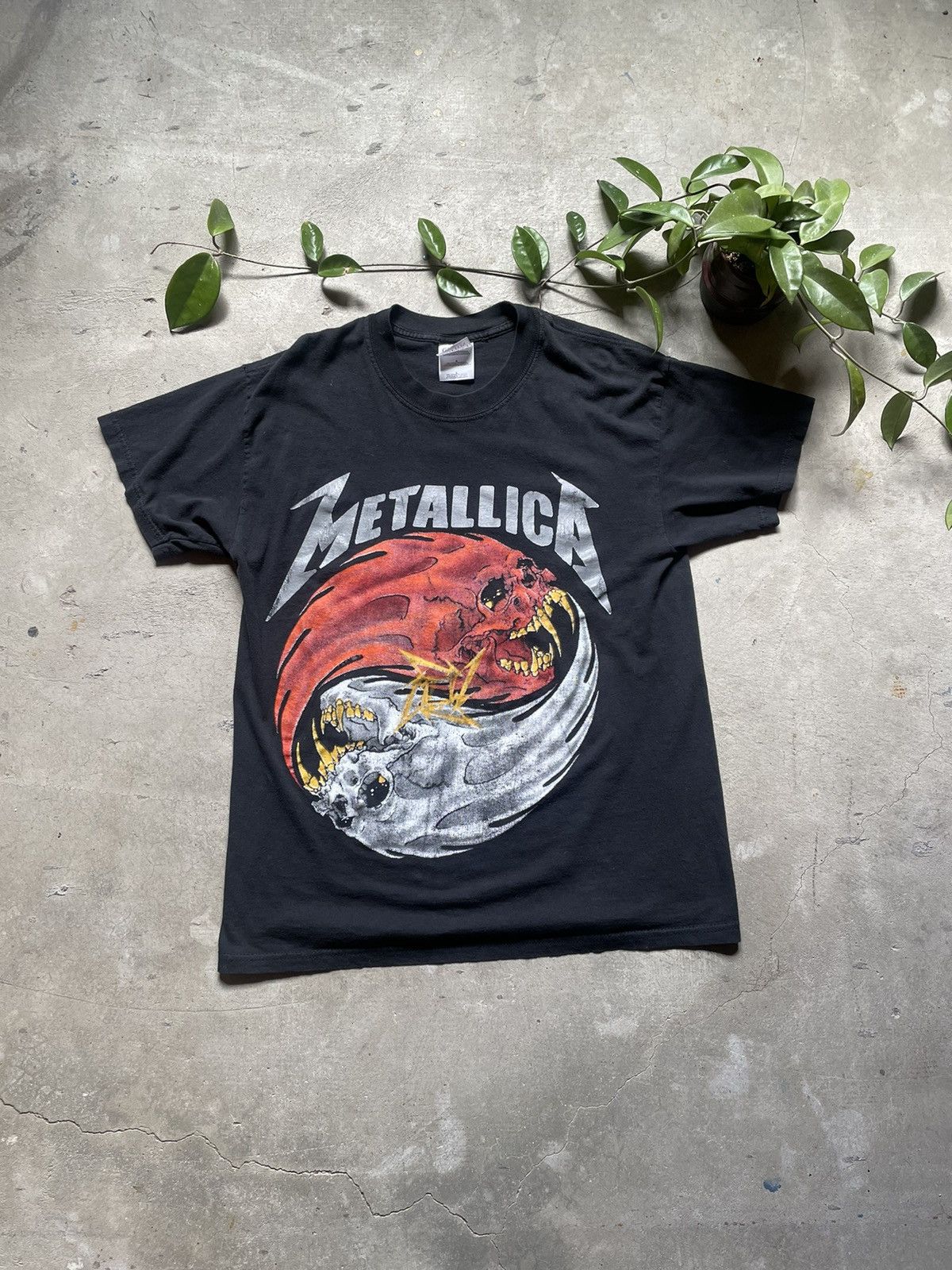 image of Hanes x Metallica 2000 Sanitarium Tour Shirt in Black, Men's (Size Large)