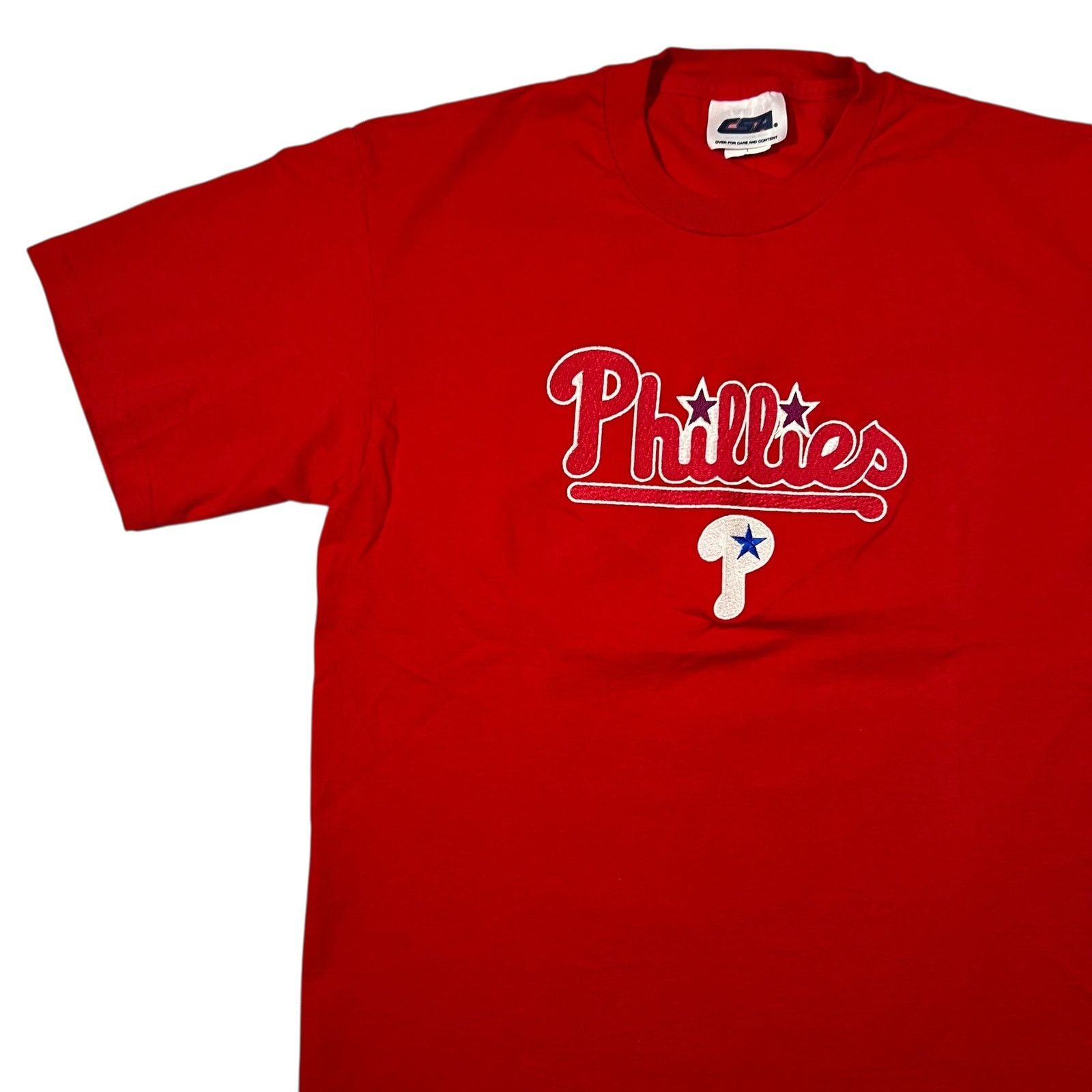 CSA × MLB × Vintage Vintage 90s CSA Philadelphia Phillies embroidered red tee Size US L / EU 52-54 / 3 - 4 Thumbnail