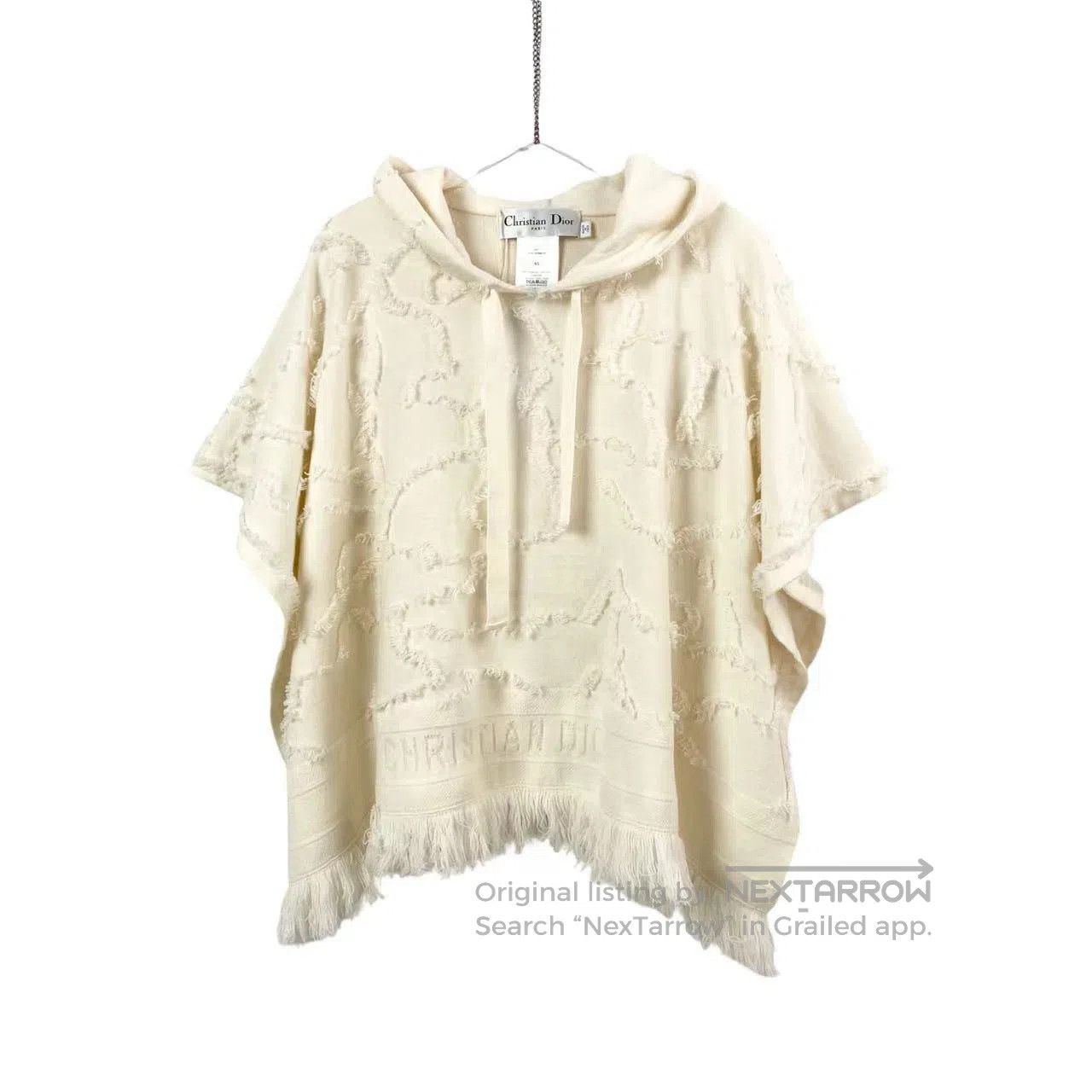 Dior Dior Fringed hooded shawl| Size XS / US 0-2 / IT 36-38 - 1 Thumbnail