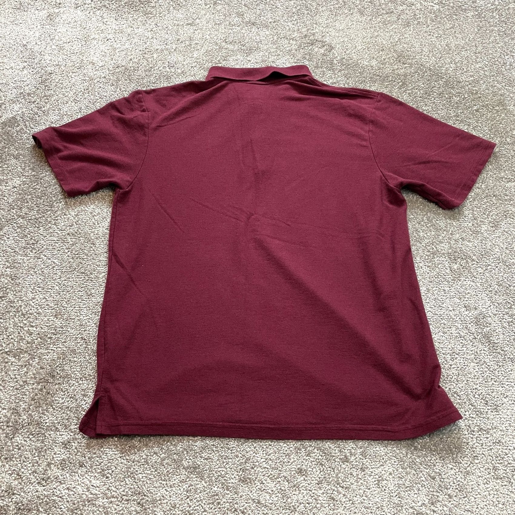 Gildan Gildan Dry Blend Polo Shirt Mens L Dark Red Maroon Logo Collar Gem Graphics Size US L / EU 52-54 / 3 - 8 Thumbnail