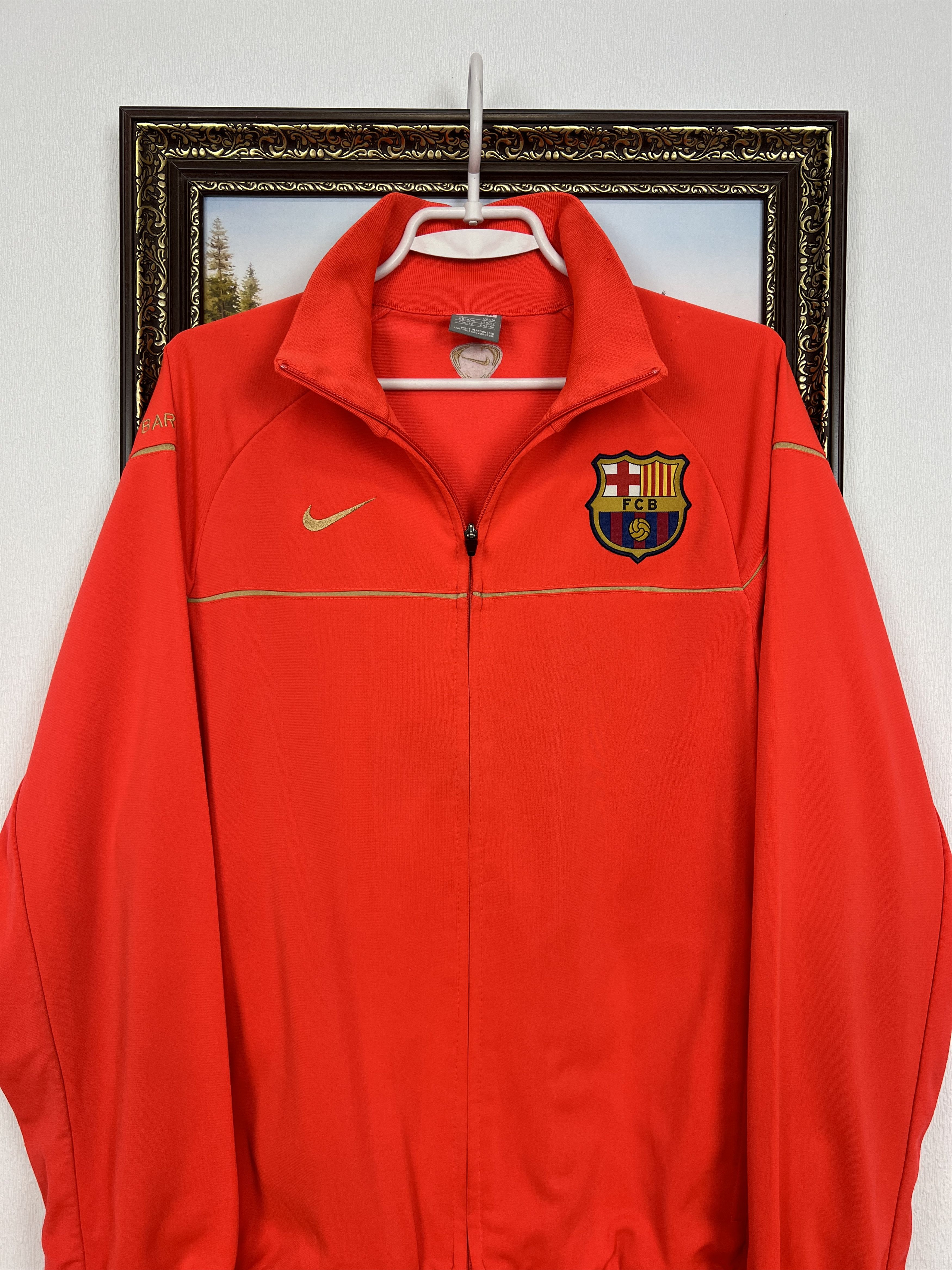 Nike Vintage Nike FC Barcelona Football Jacket Soccer Track Top Size US M / EU 48-50 / 2 - 2 Thumbnail