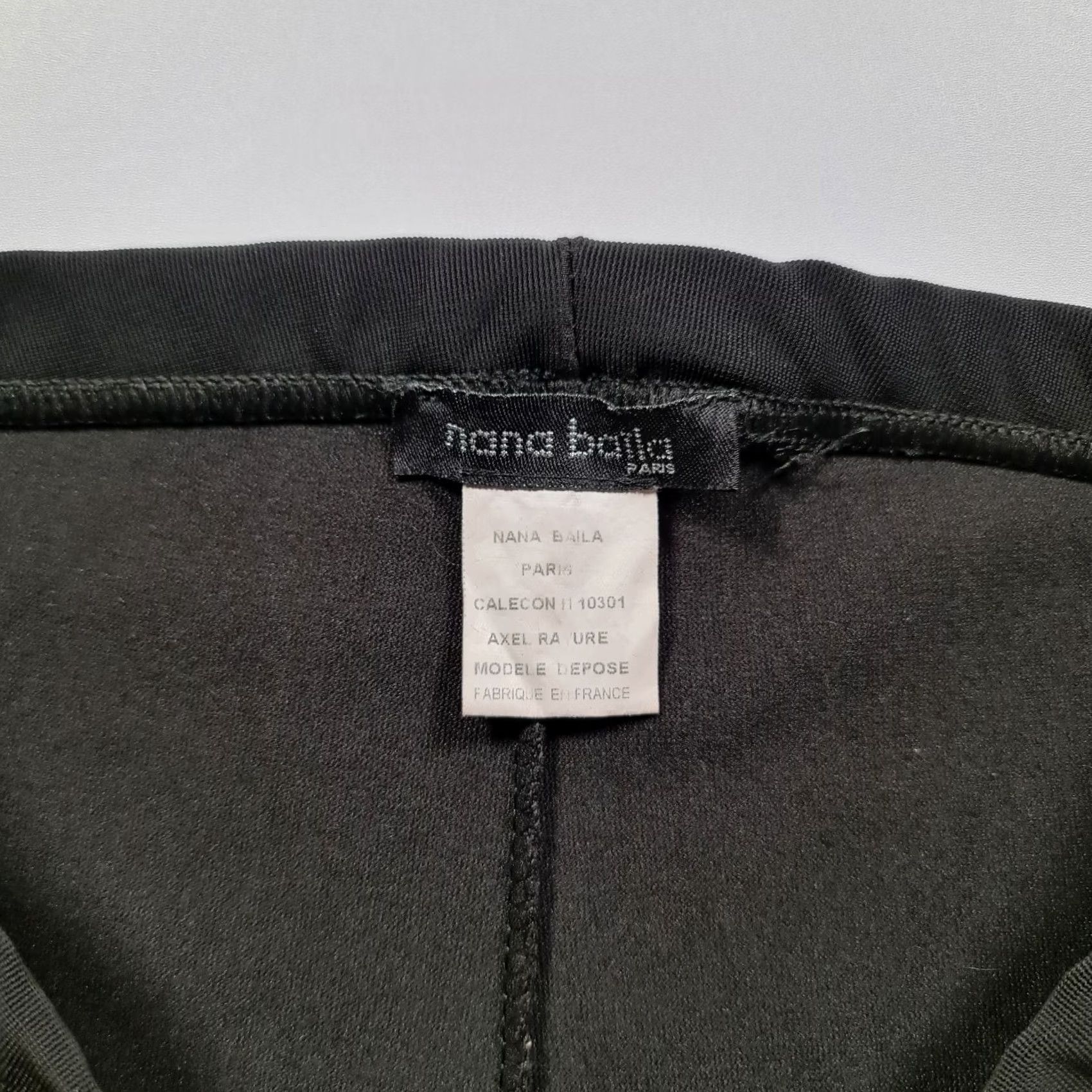 Vintage Nana Baila Womens Leggings Black 12 UK High Rise Slim Fit Stretch Pants Jeans Jegging Trousers City Designer Size UK 12 Womens Size 34" / US 12 / IT 48 - 3 Thumbnail