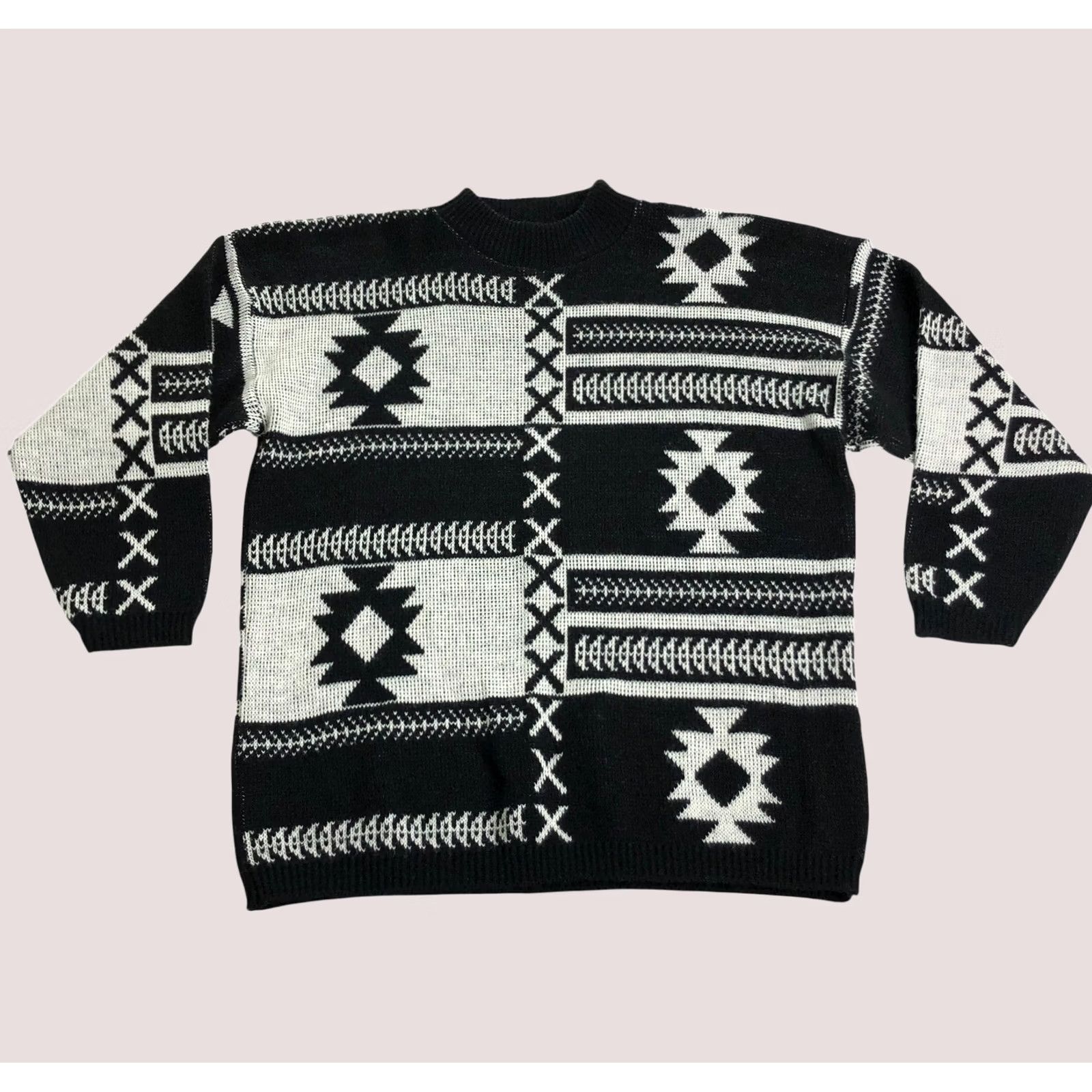 Oakley × Vintage OAKLEY Sweater Knit Vintage 90s Mock Neck hoodie