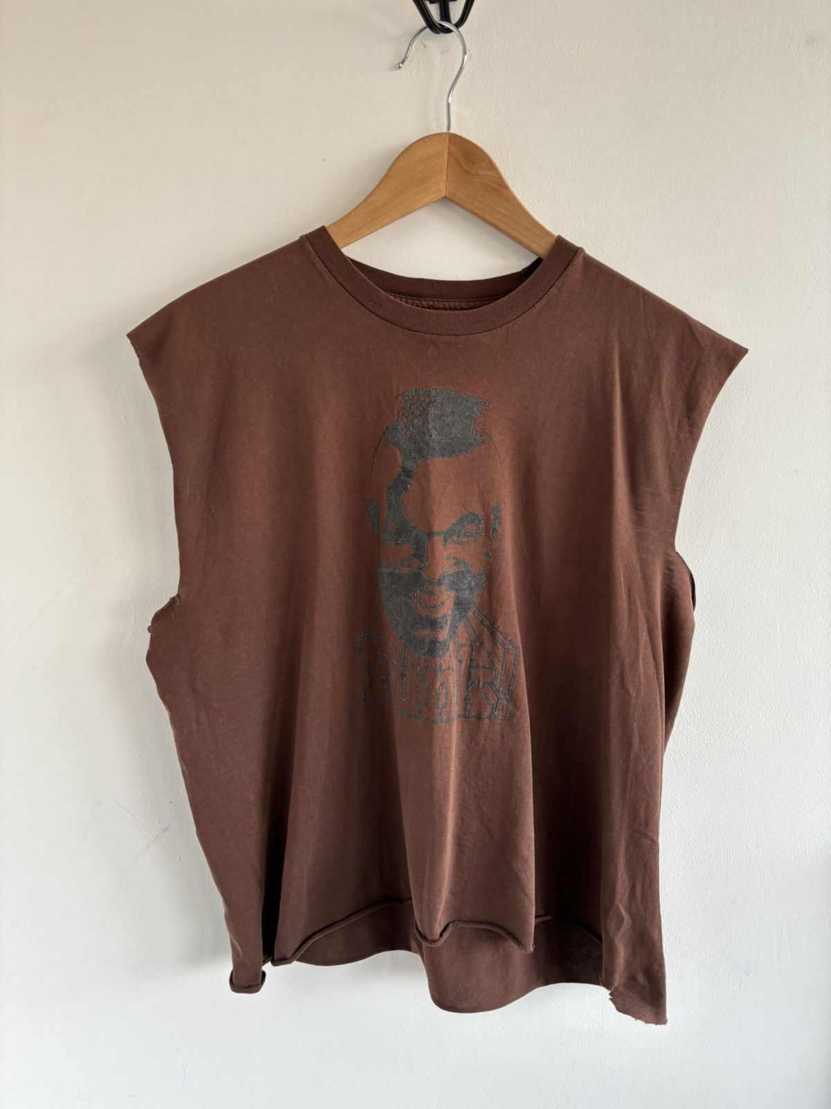 Japanese Brand × Punk and Yo Punk Boxy Brown Tank Top Size US L / EU 52-54 / 3 - 2 Thumbnail