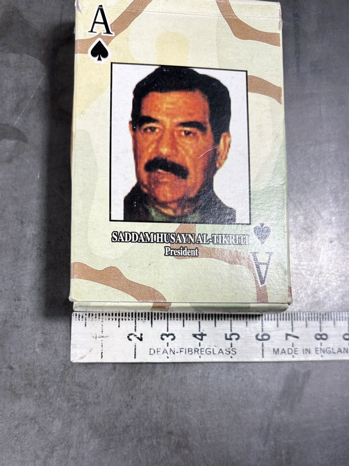 Vintage Desert Storm Most Wanted Playing Cards Vintage Iraq Saddam Size ONE SIZE - 9 Thumbnail