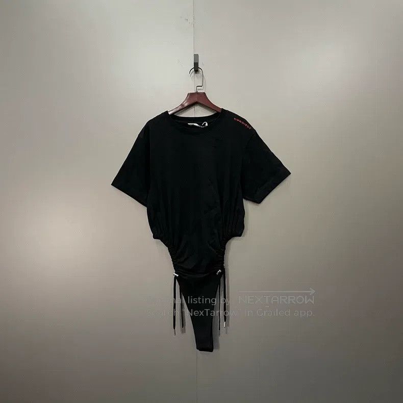 Y/Project Y/project 38 Black letter embroidered logo jumpsuit Size S / US 4 / IT 40 - 1 Thumbnail