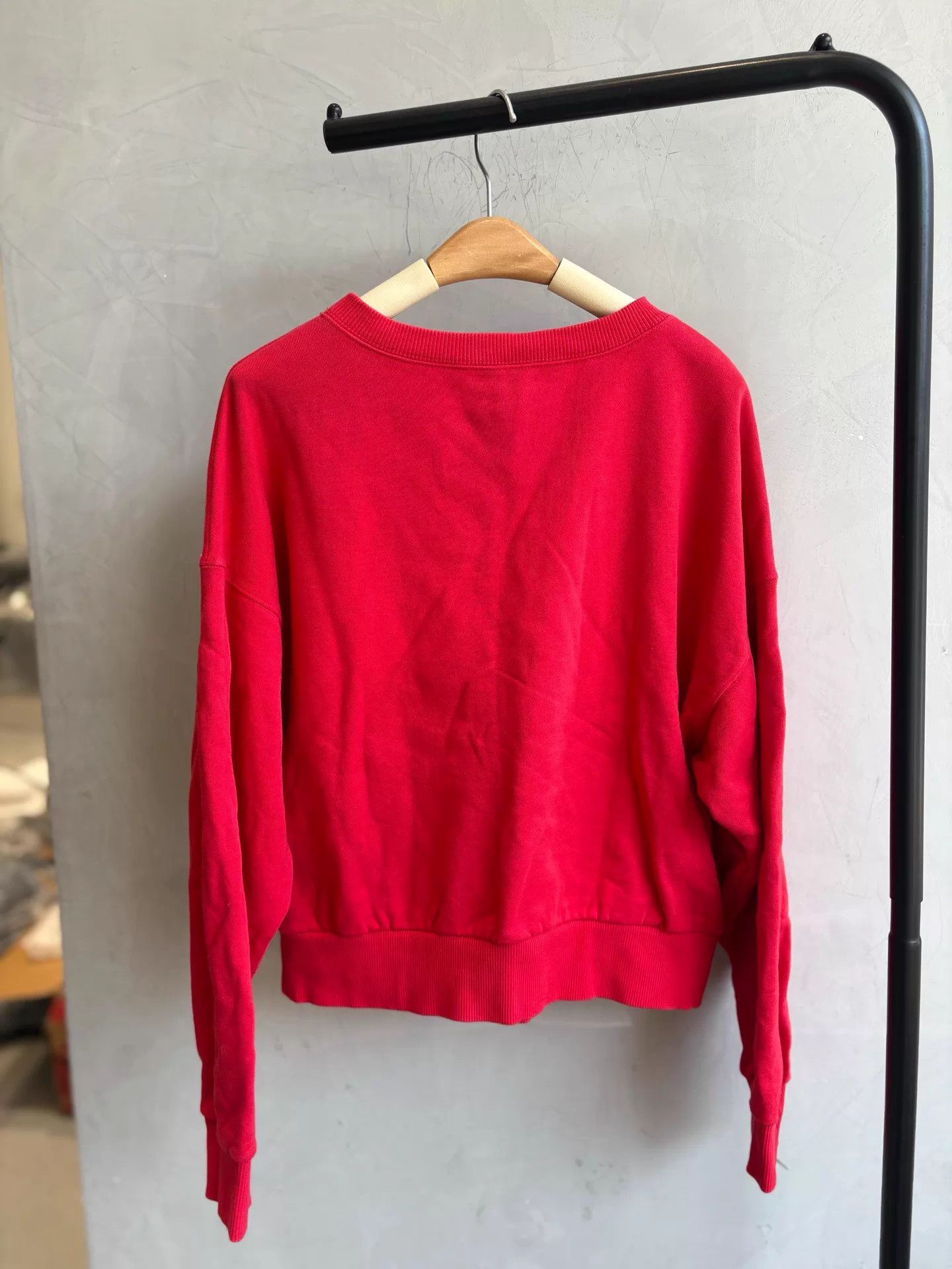 Celine Celine Berry Red Triomphe Big Logo Sweat M Deadstock Size M / US 6-8 / IT 42-44 - 5 Thumbnail
