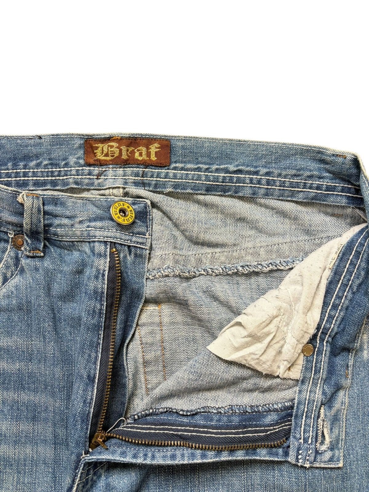 Kapital Vintage Japanese Brand Sashiko Distressed Loose Jeans Size 30" / US 8 / IT 44 - 5 Thumbnail