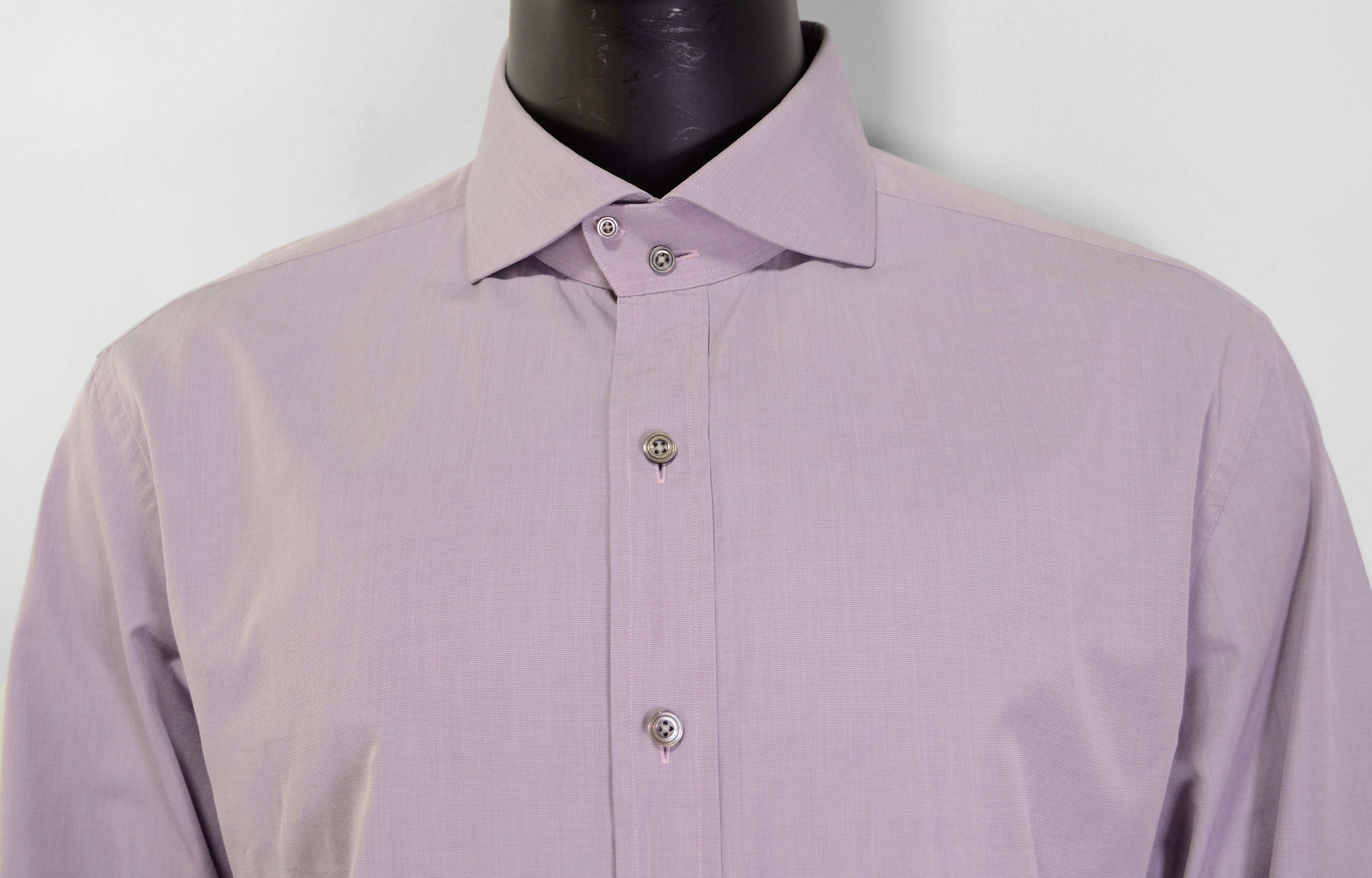 Tom Ford MTO Amazing Men's Tom Ford Shirt 48 Purple Cotton Italy Size US XXL / EU 58 / 5 - 2 Thumbnail