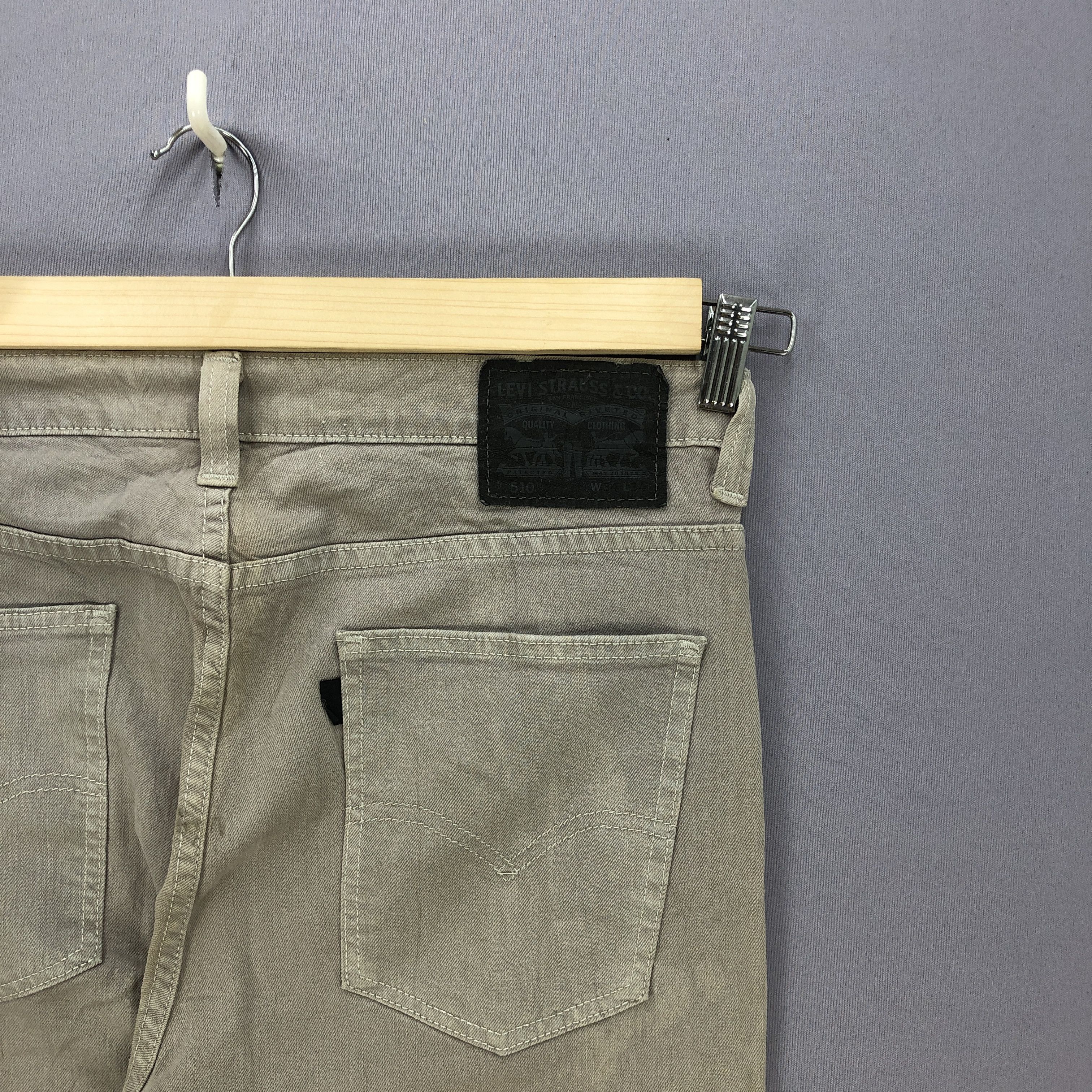 Levi's × Vintage Vintage Levis Slim Tapered Skinny Brown Jeans Levi's Denim Size US 35 - 5 Thumbnail