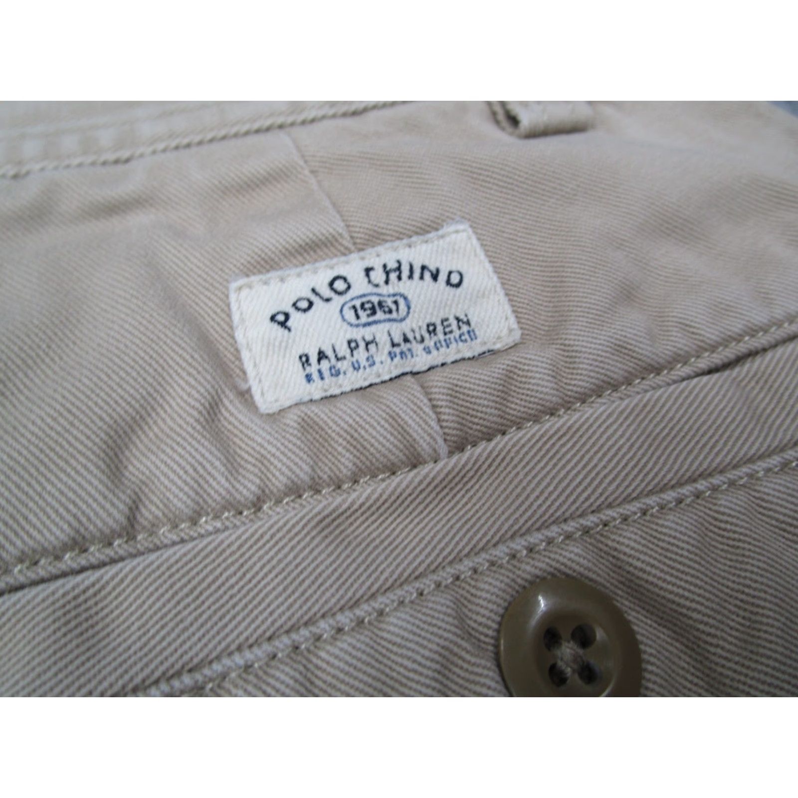 Polo Ralph Lauren VINTAGE Polo Ralph Lauren Chino Cargo Shorts Mens 38 Flat Front Classic Pockets Beige Size US M / EU 48-50 / 2 - 3 Thumbnail