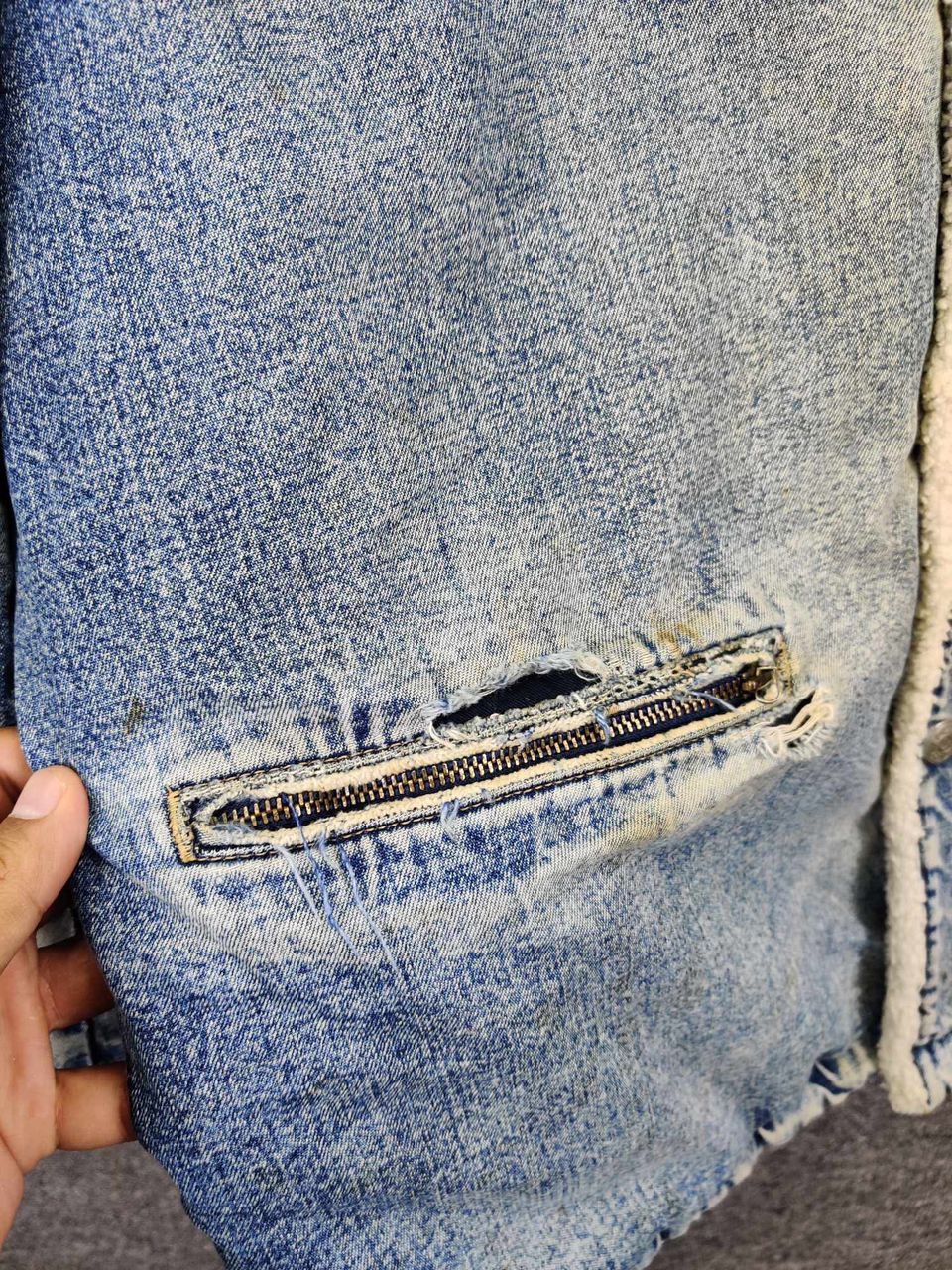 Edwin Vintage 90s Edwin Sherpa Denim Jacket Size US M / EU 48-50 / 2 - 10 Thumbnail