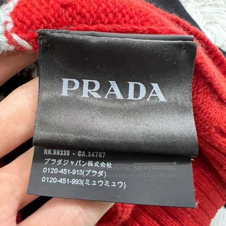 Prada Prada Wool Knit Flame Pattern Sweater . Size US M / EU 48-50 / 2 - 4 Thumbnail