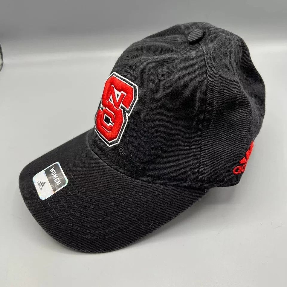 Adidas NC State Wolfpack Hat Women Black Adidas Strap Back Cap New Size ONE SIZE - 2 Thumbnail