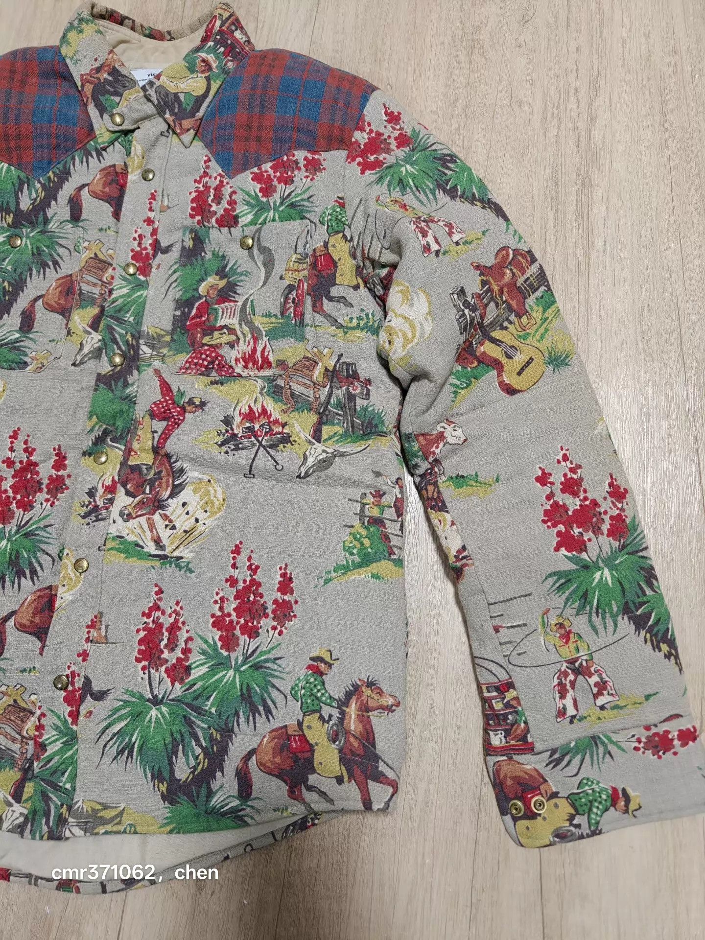 Visvim visvim 14aw kerchief down jacket kapa size 2 cowboy print Size US M / EU 48-50 / 2 - 3 Thumbnail