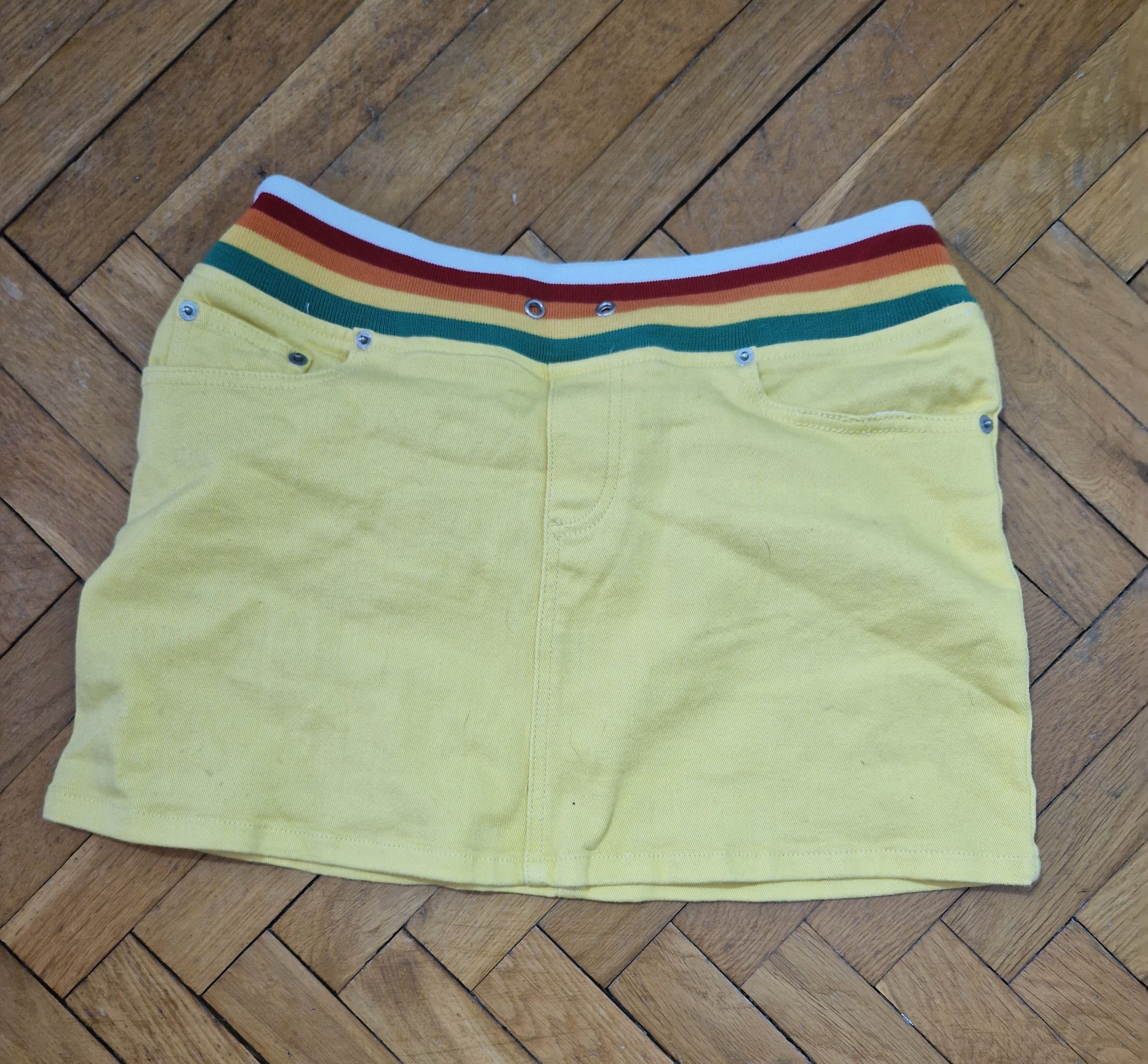 Hysteric Glamour vintage yellow mini skirt Size 28" / US 6 / IT 42 - 1 Thumbnail